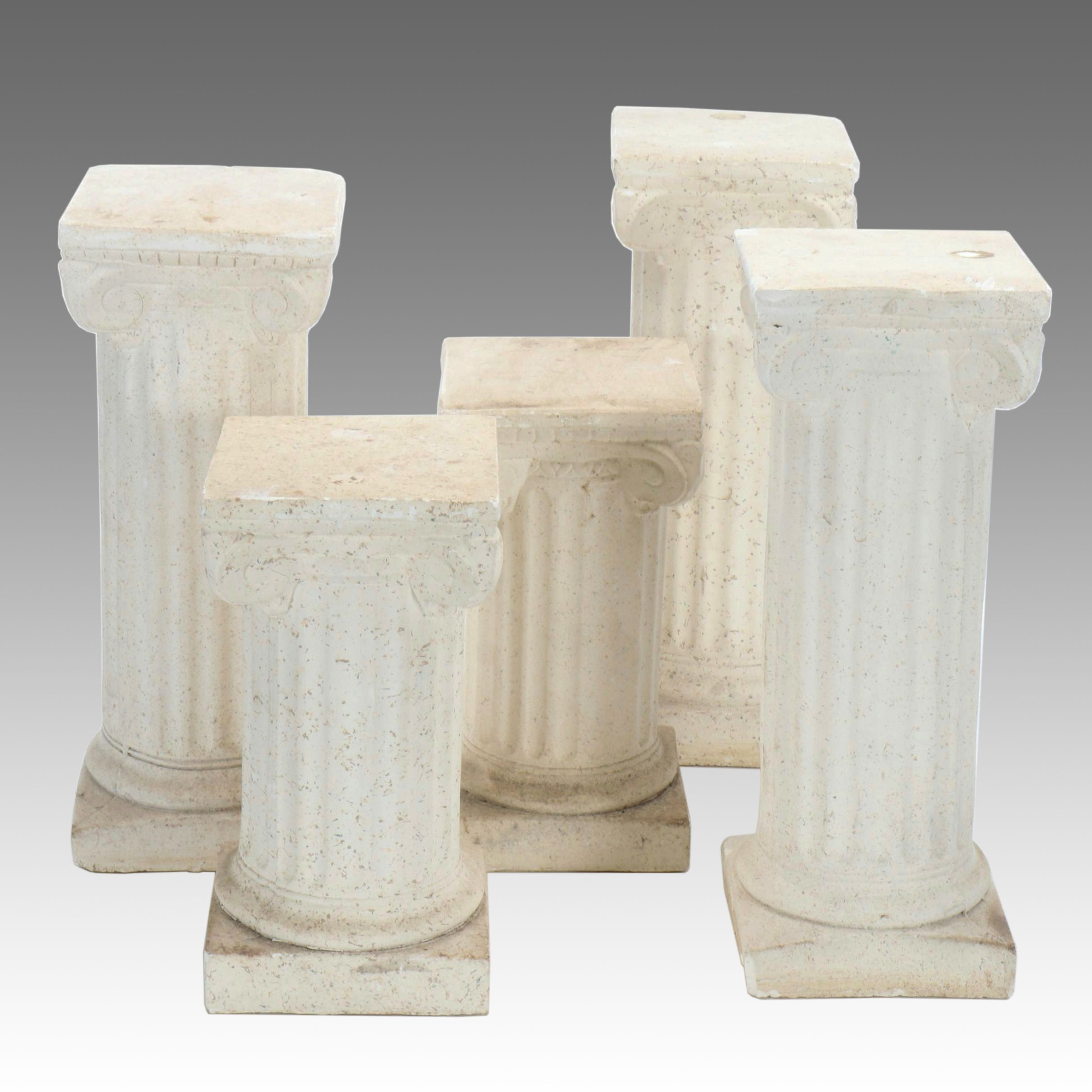Neoclassical Style Columnar Stands