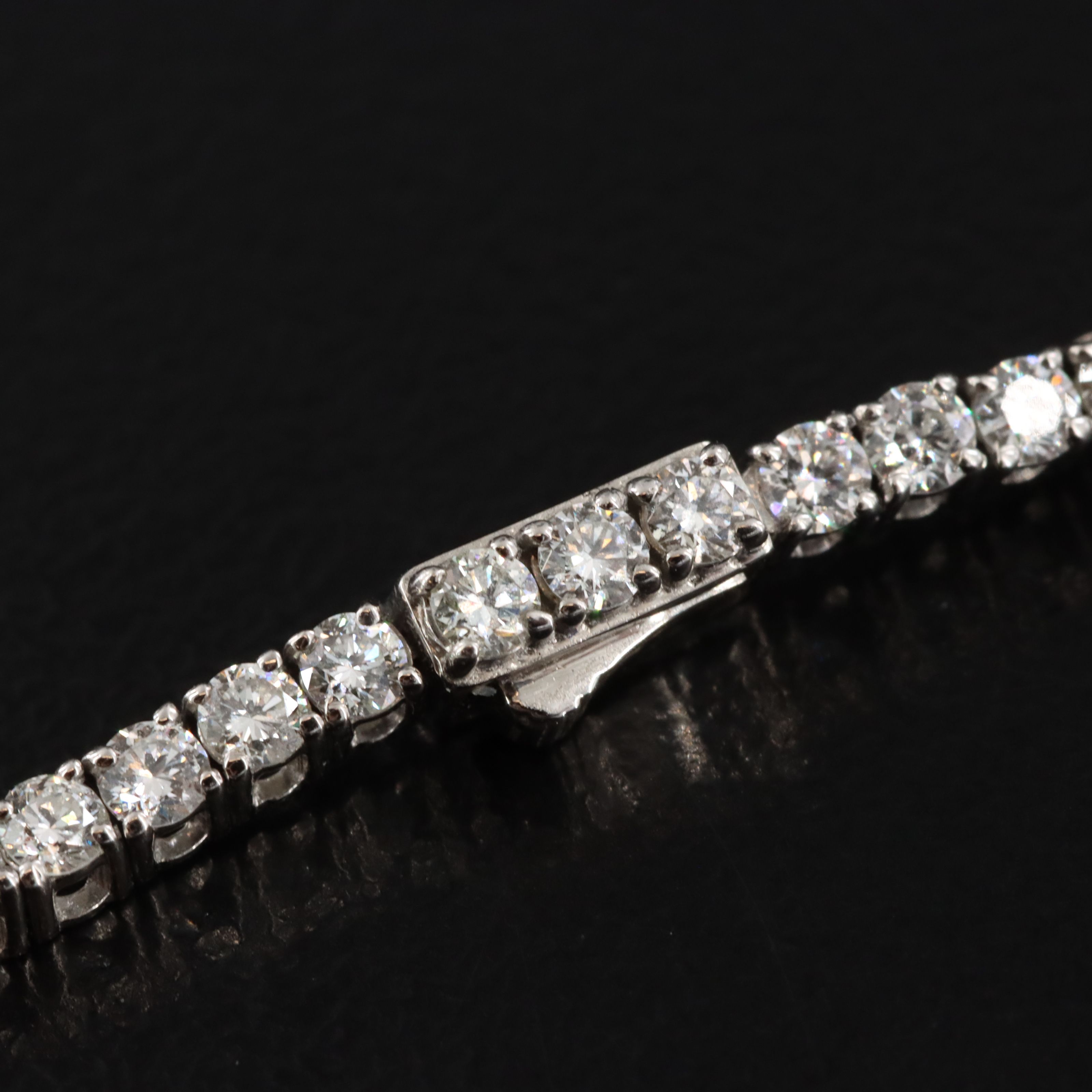 Platinum 9.95 CTW Diamond Riviera Necklace