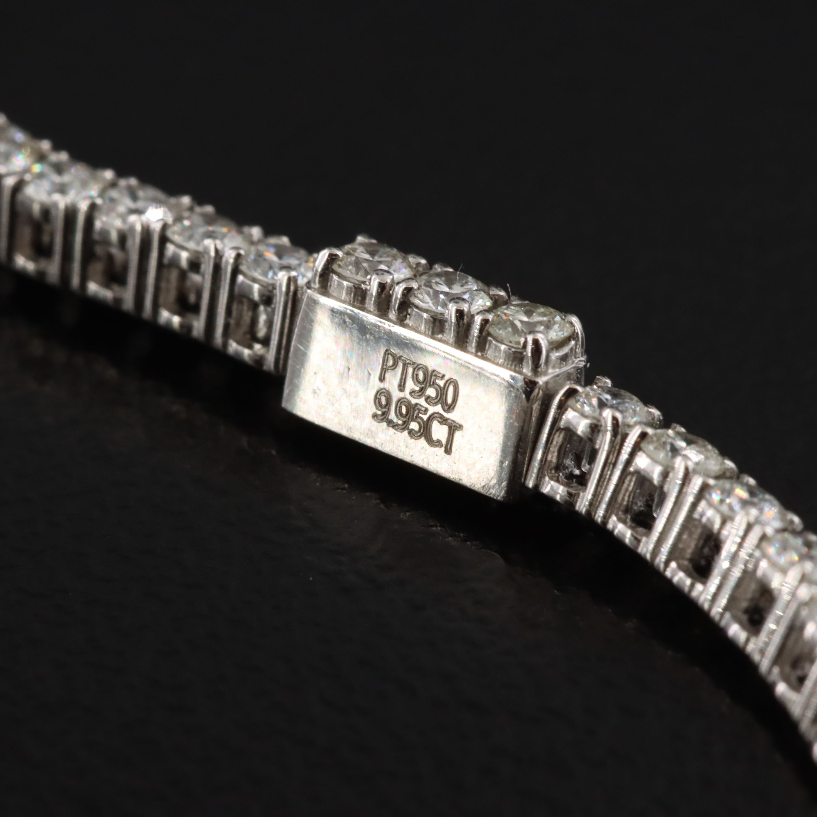 Platinum 9.95 CTW Diamond Riviera Necklace