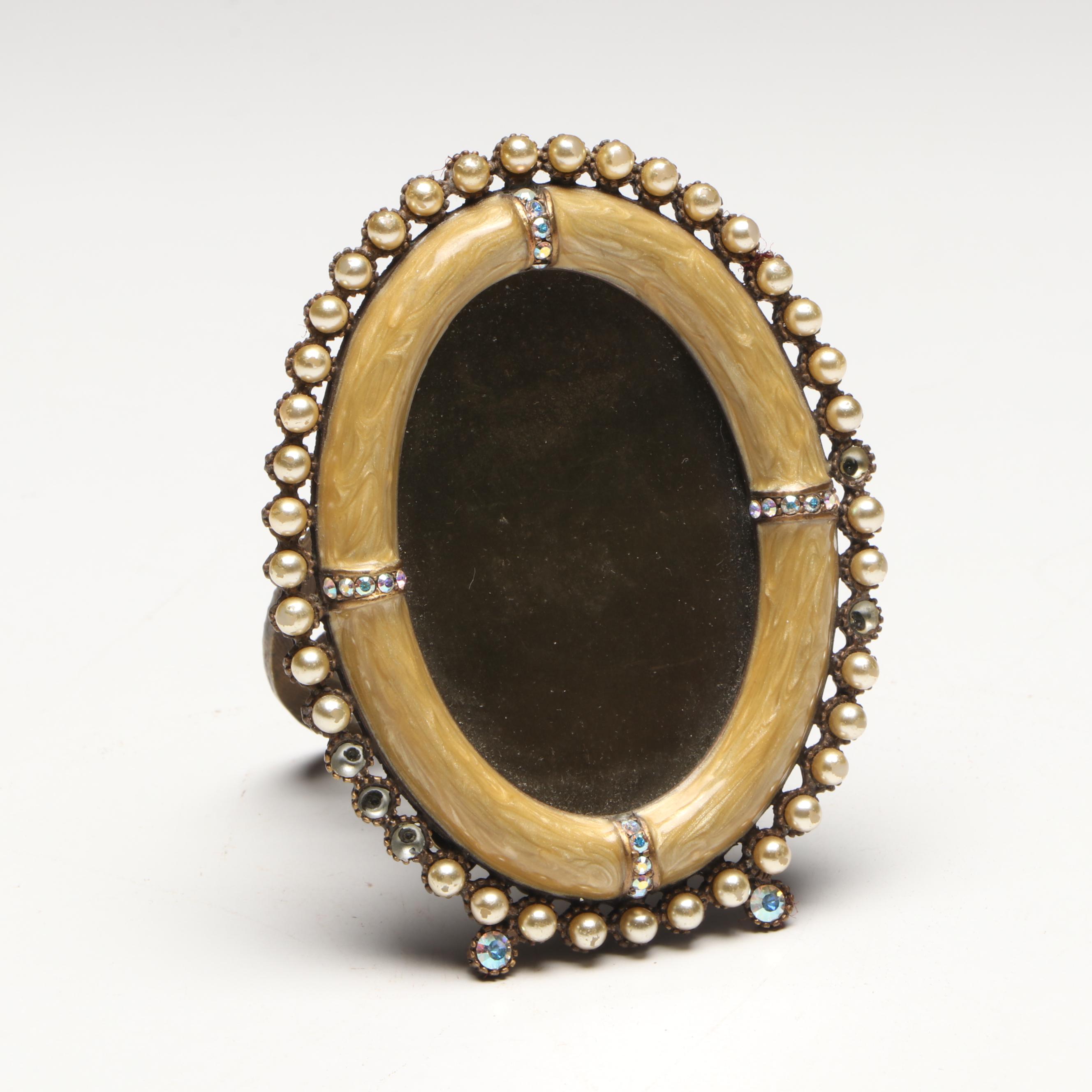 Jay Strongwater Jeweled and Enamel Frames and Dragonfly Box