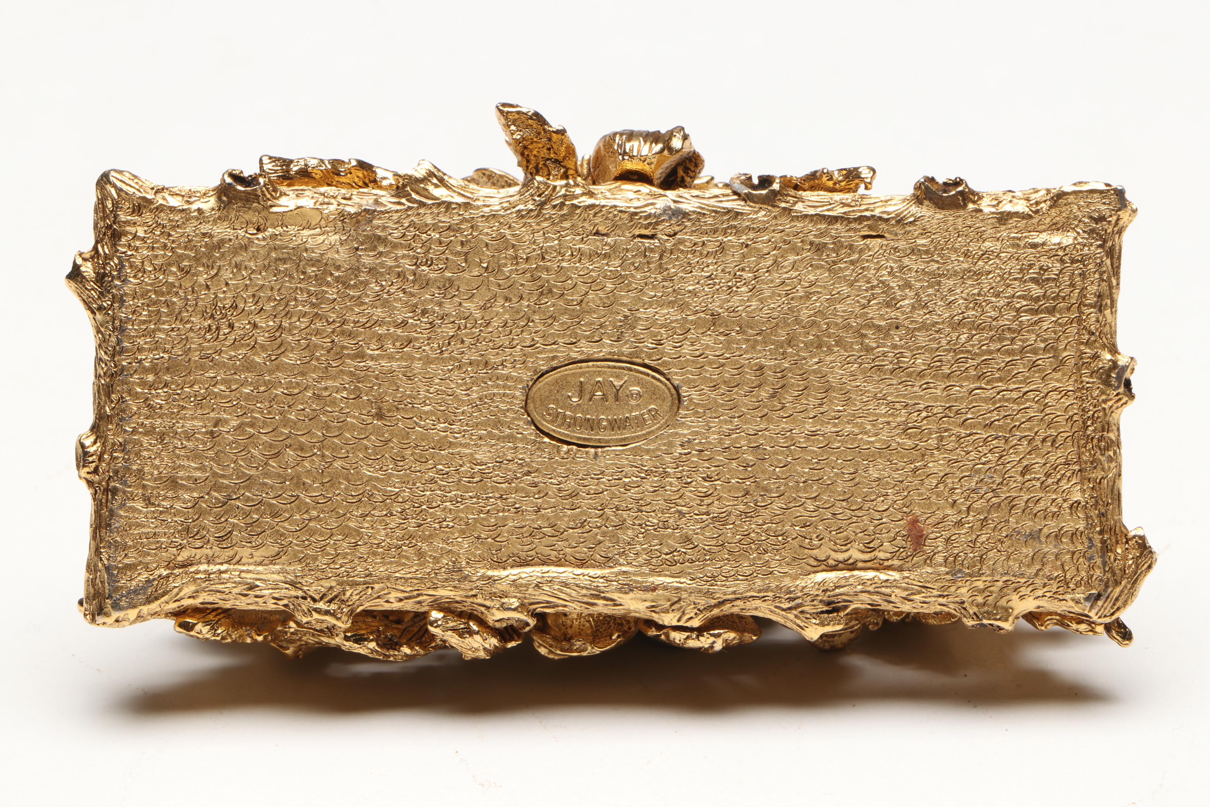 Jay Strongwater Jeweled and Enamel Frames and Dragonfly Box