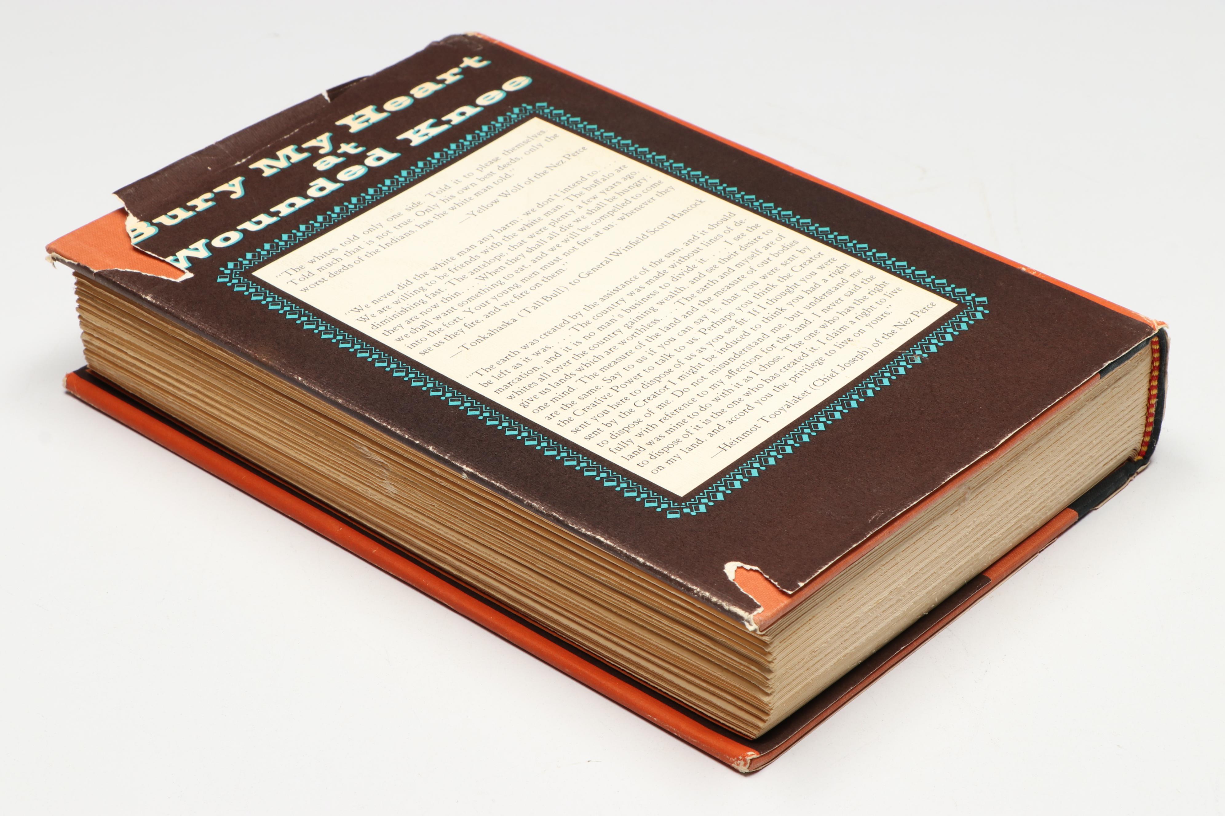 First Edition "Bury My Heart at Wounded Knee" by Dee Brown, 1970
