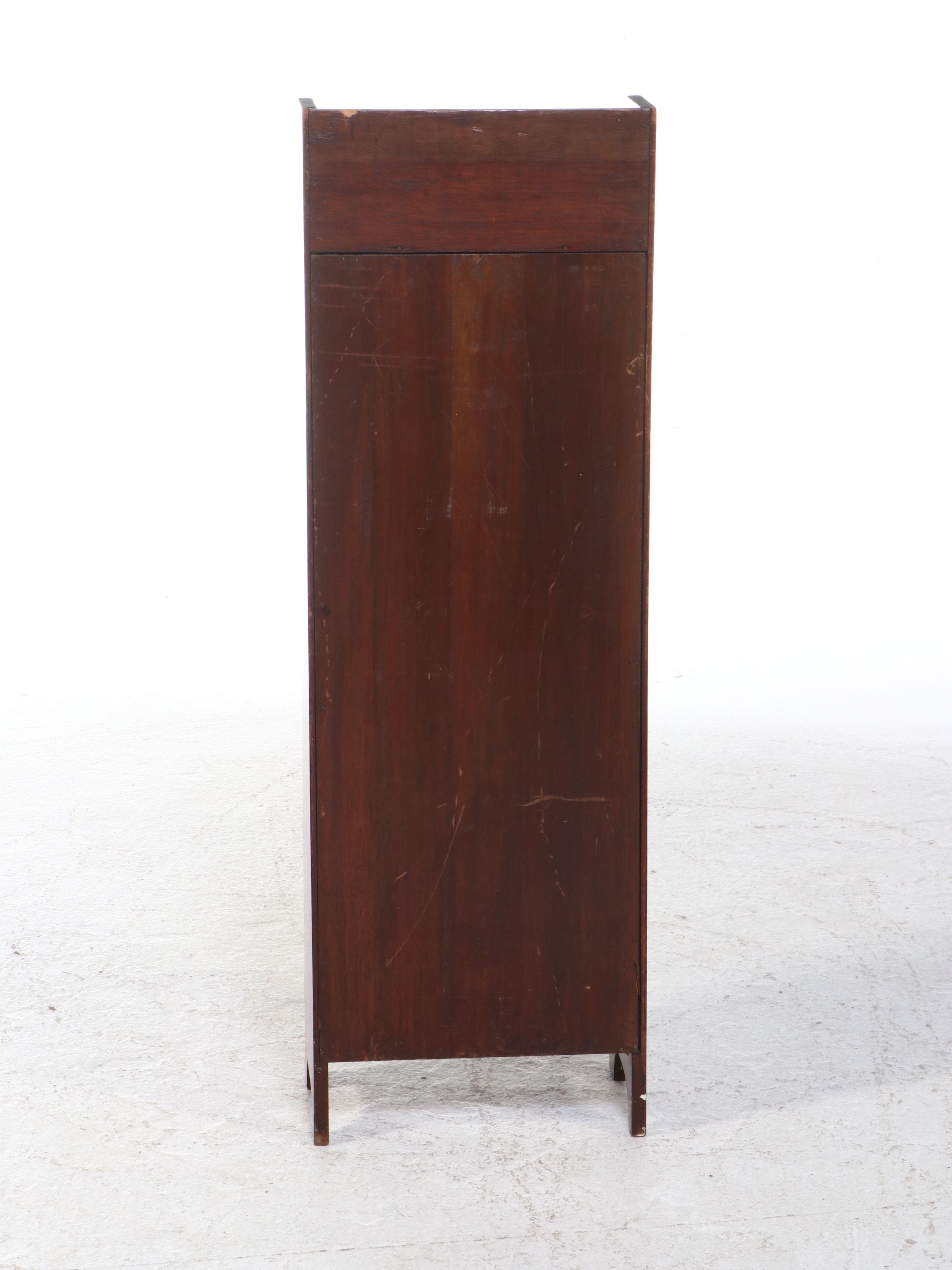 Edwardian Banded Mahogany Bookcase, Early 20th Century