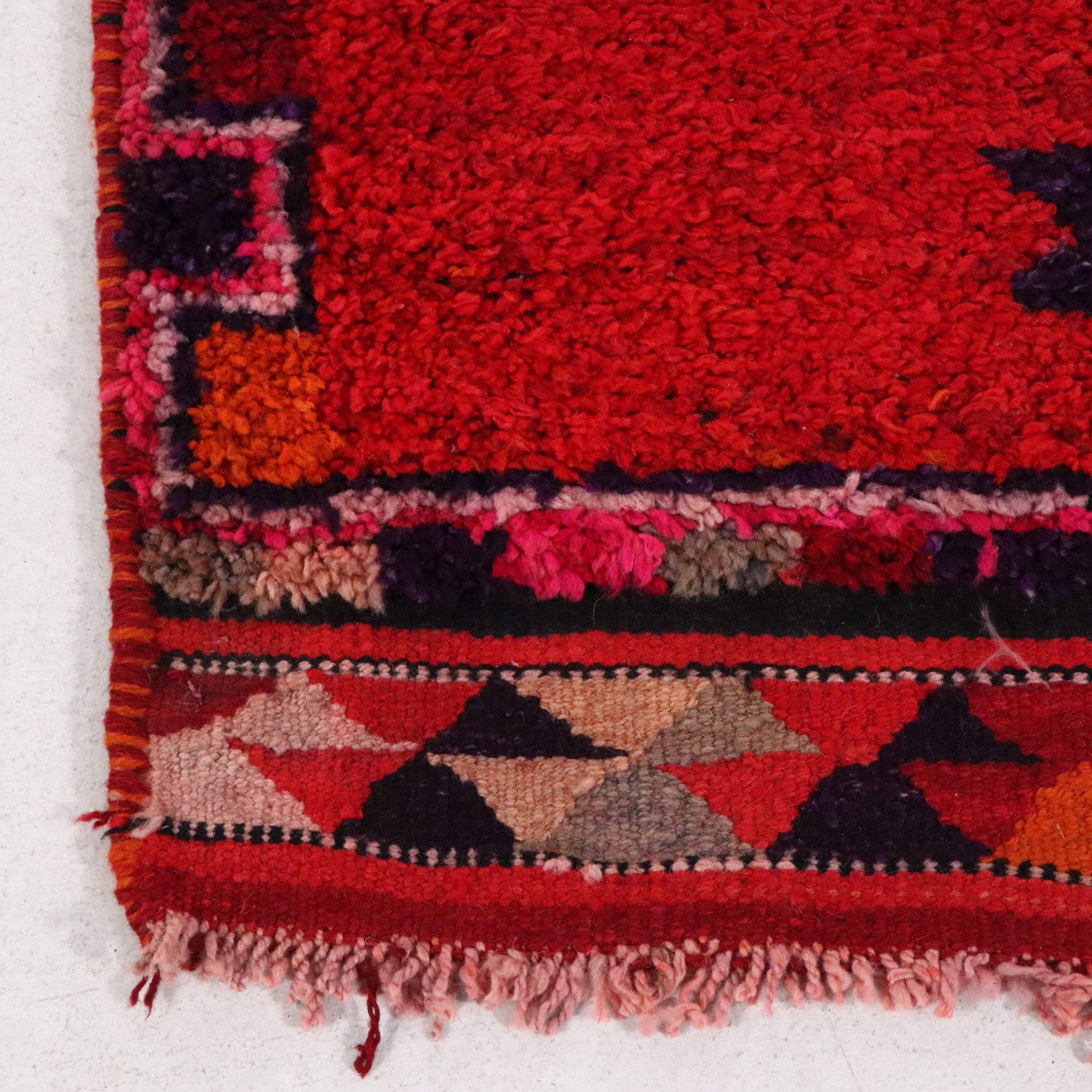 3'4 x 12' Hand-Knotted Turkish Village Long Rug