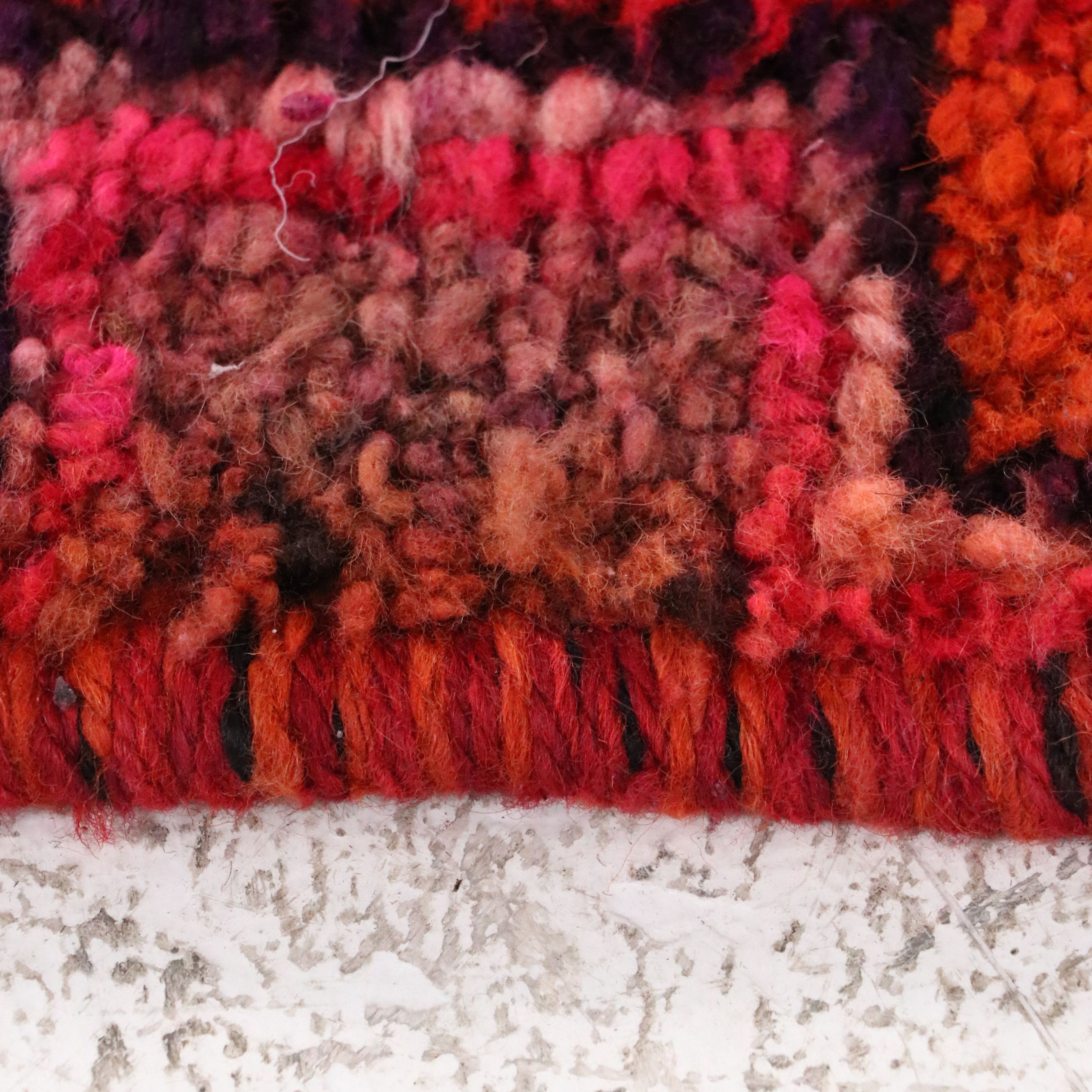 3'4 x 12' Hand-Knotted Turkish Village Long Rug