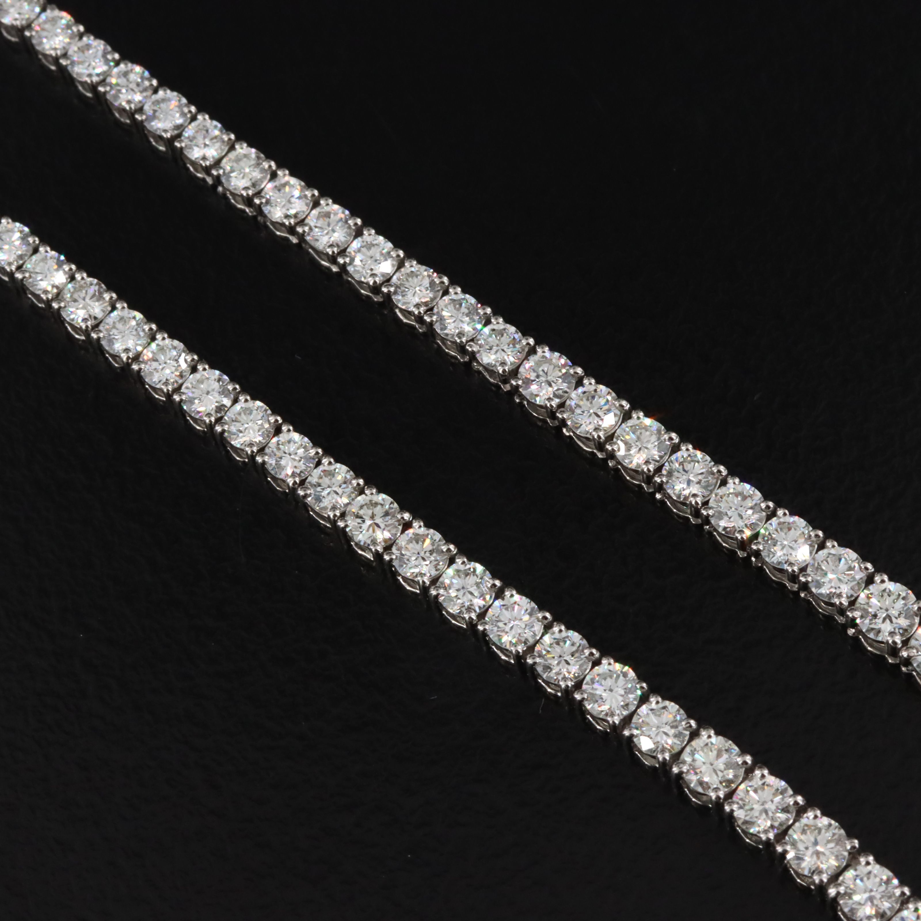 Platinum 10.01 CTW Diamond Riviera Necklace