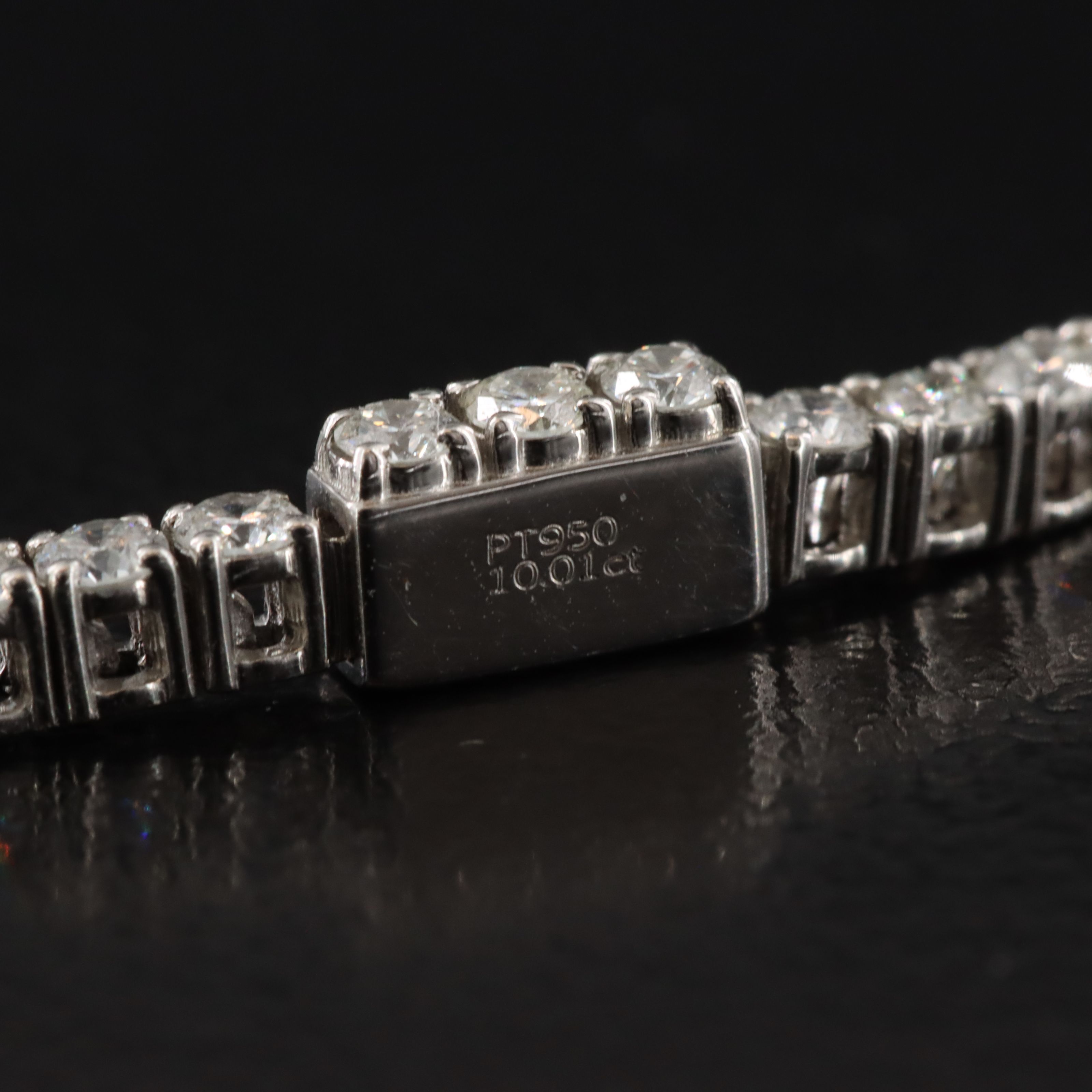 Platinum 10.01 CTW Diamond Riviera Necklace