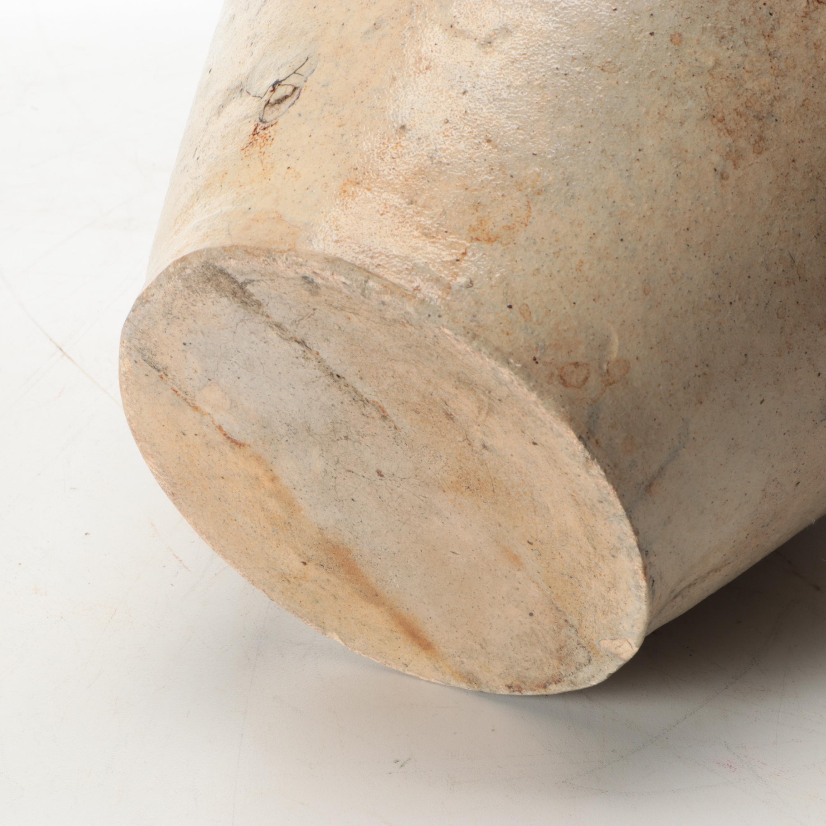 American Salt-Glazed and Cobalt Beehive Jug with Rockdale and Other Stoneware