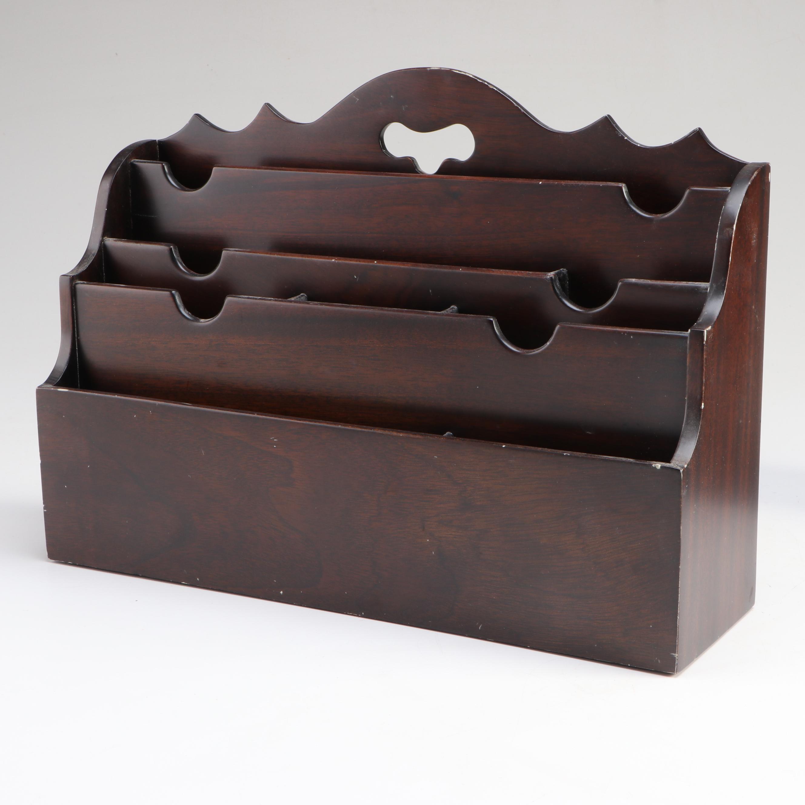 Pair of Victorian Style Wooden File Folders