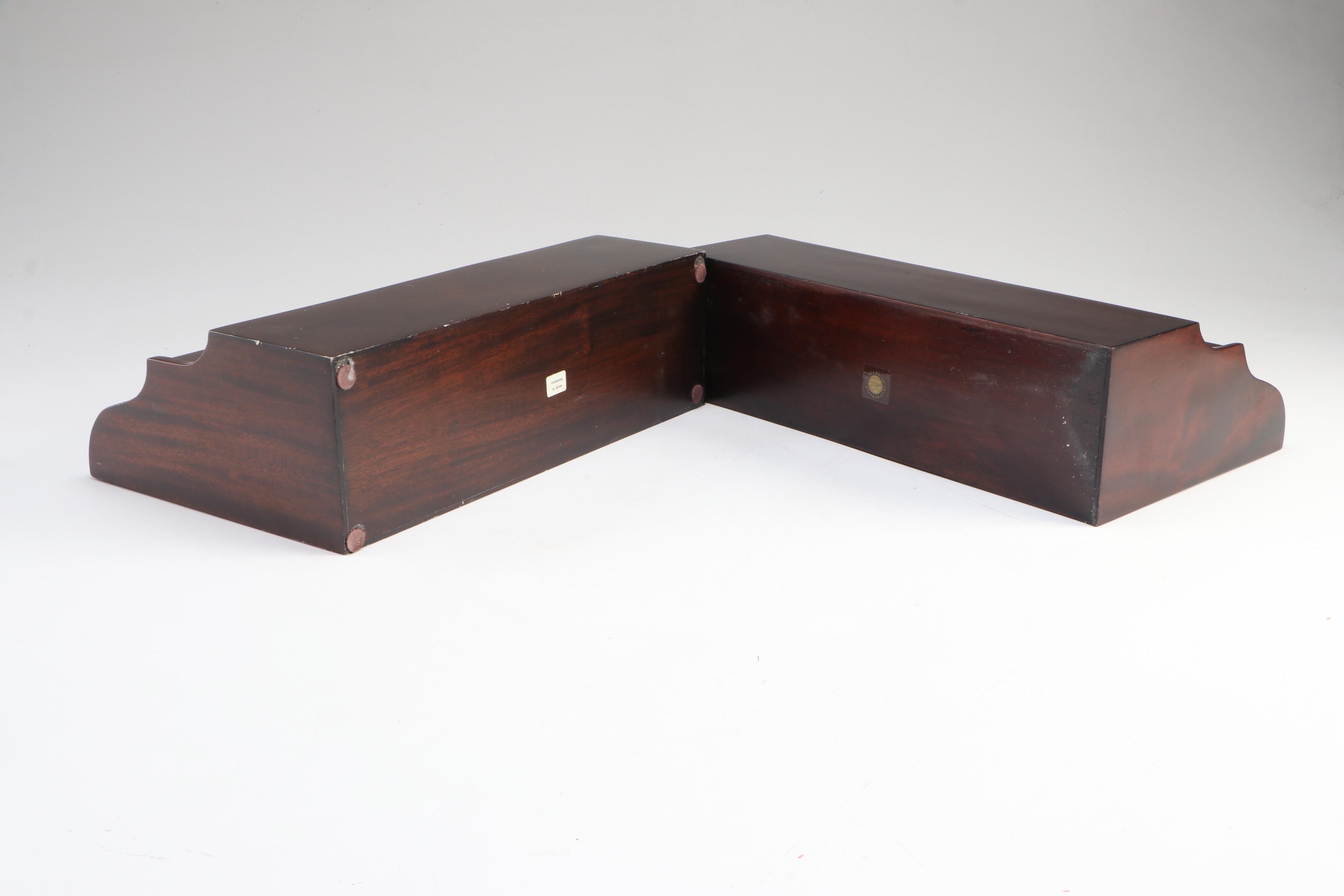 Pair of Victorian Style Wooden File Folders