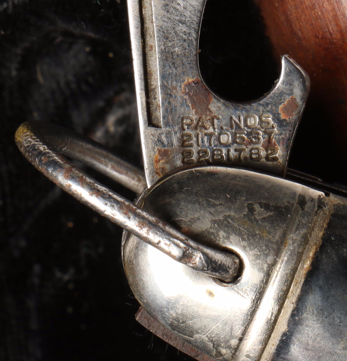 Vintage US Time Hopalong Cassidy Watch, Pocket Knife, and Pin in Wooden Box