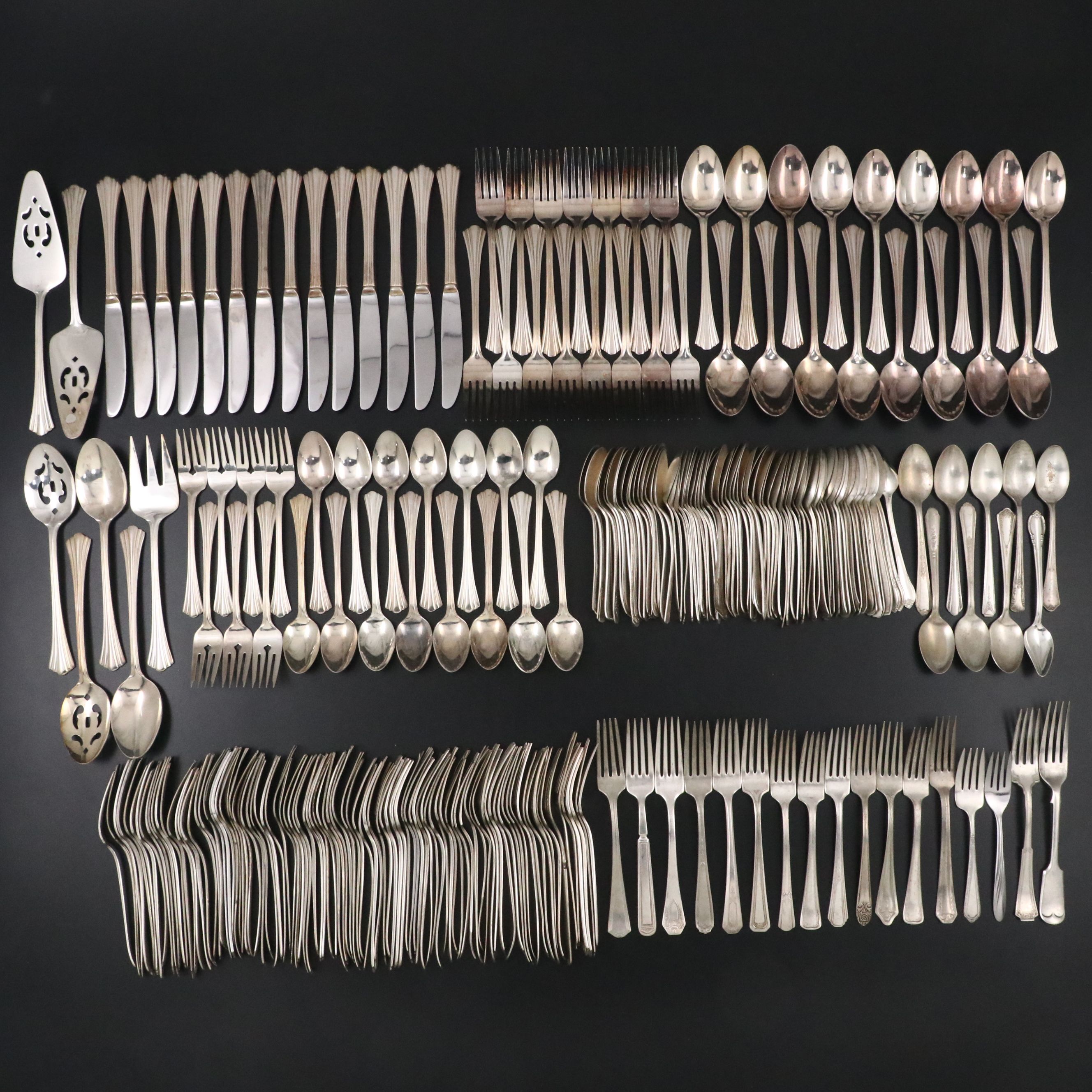 International Silver "Flair" and Other American Silver Plate Flatware