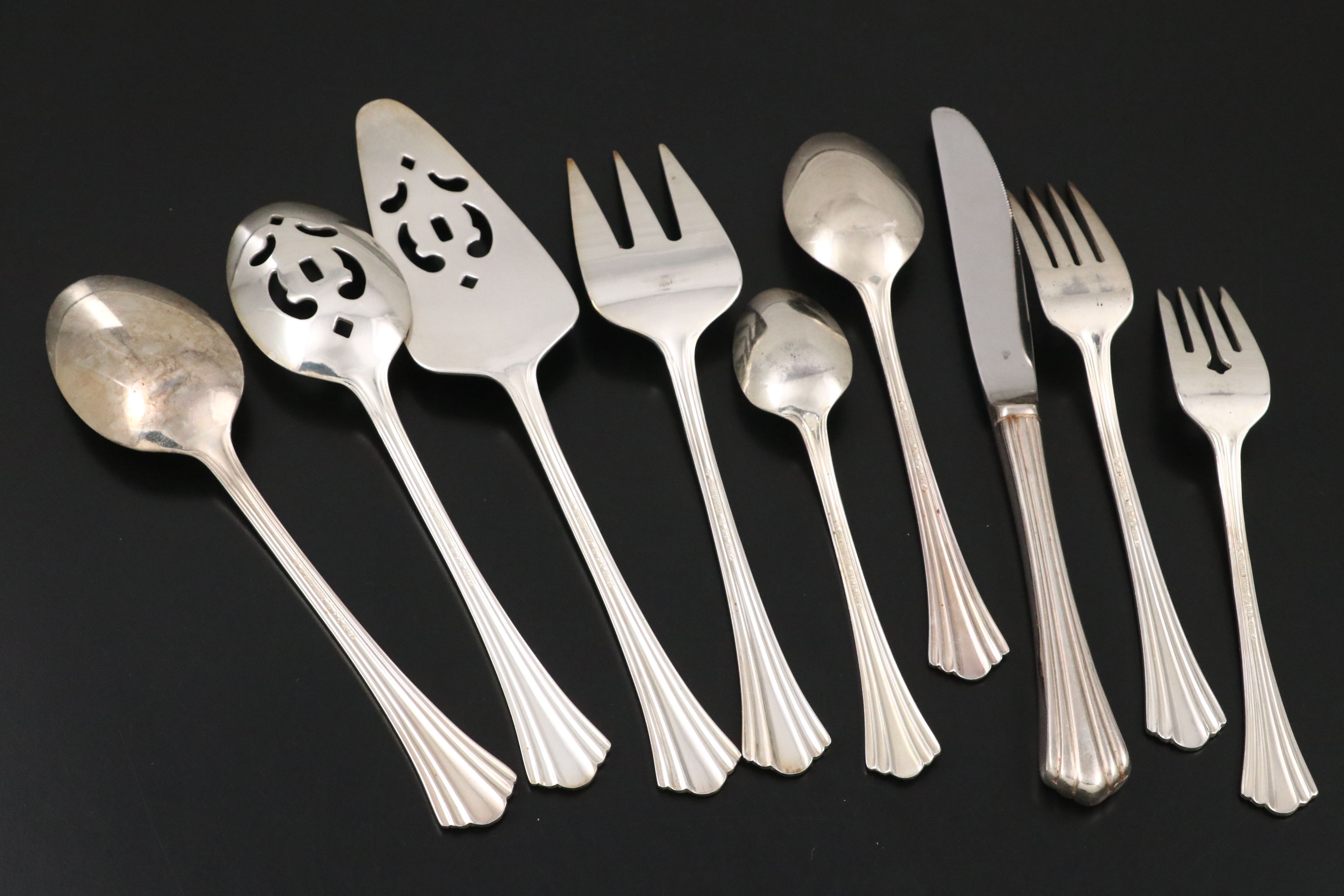 International Silver "Flair" and Other American Silver Plate Flatware