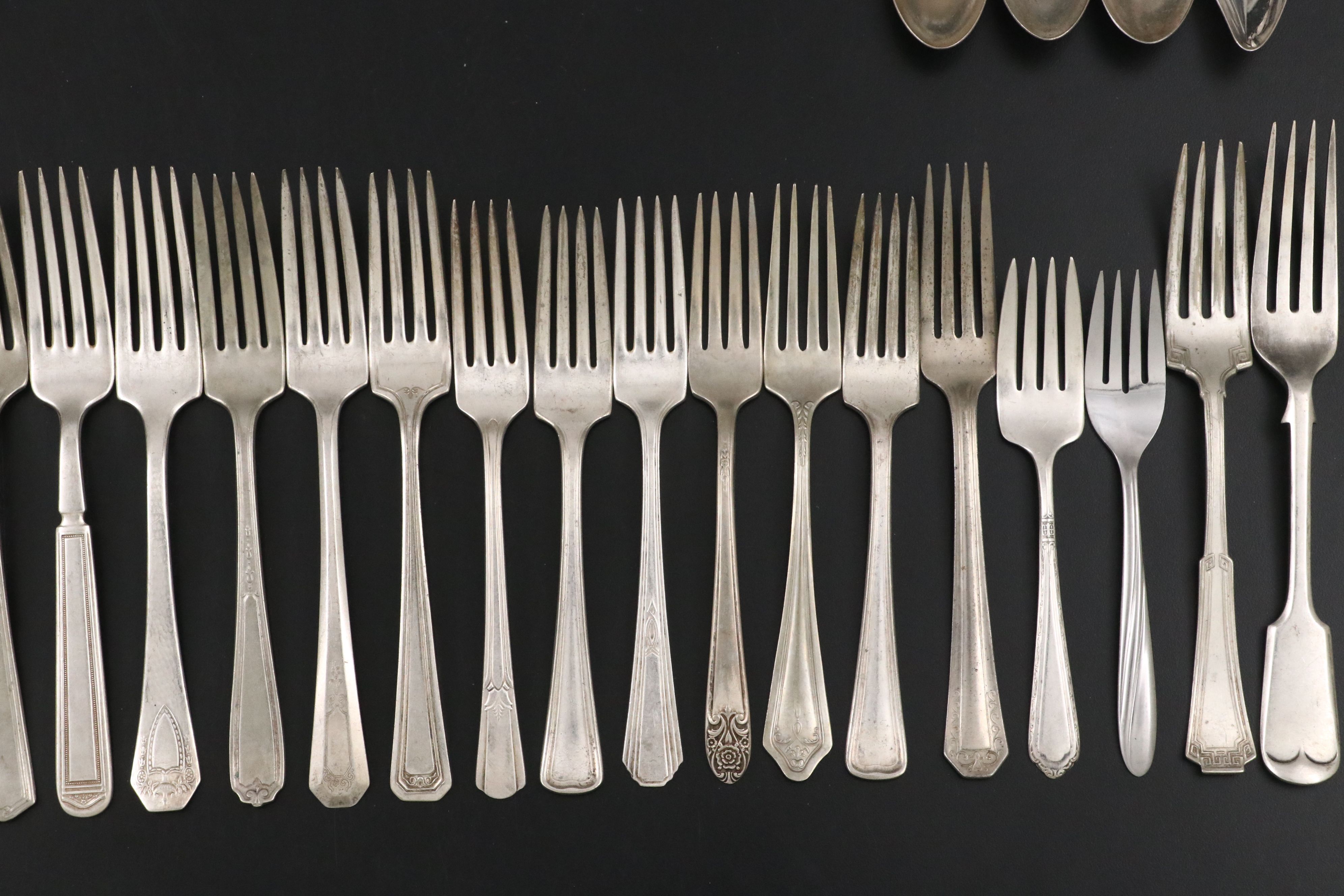 International Silver "Flair" and Other American Silver Plate Flatware