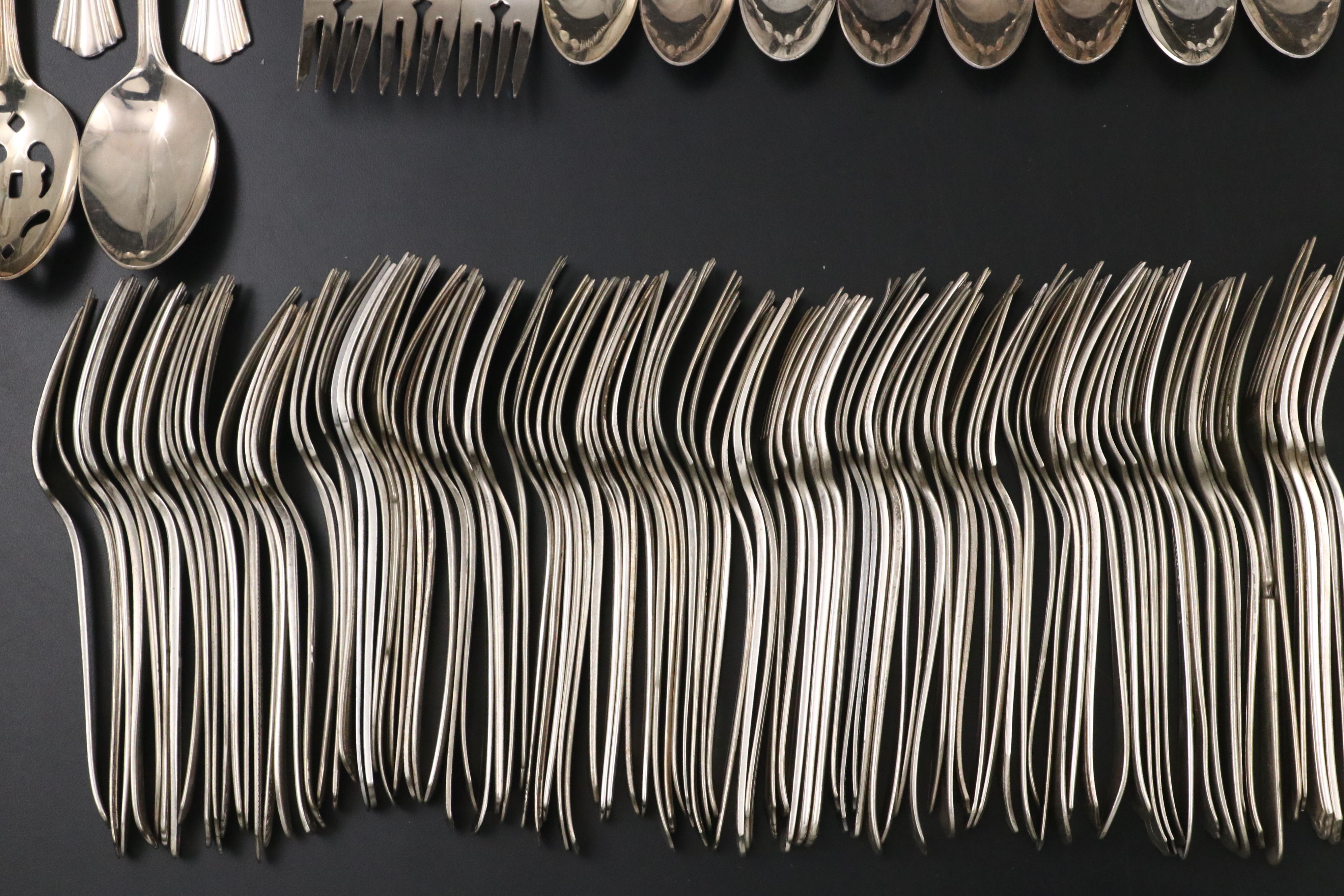 International Silver "Flair" and Other American Silver Plate Flatware