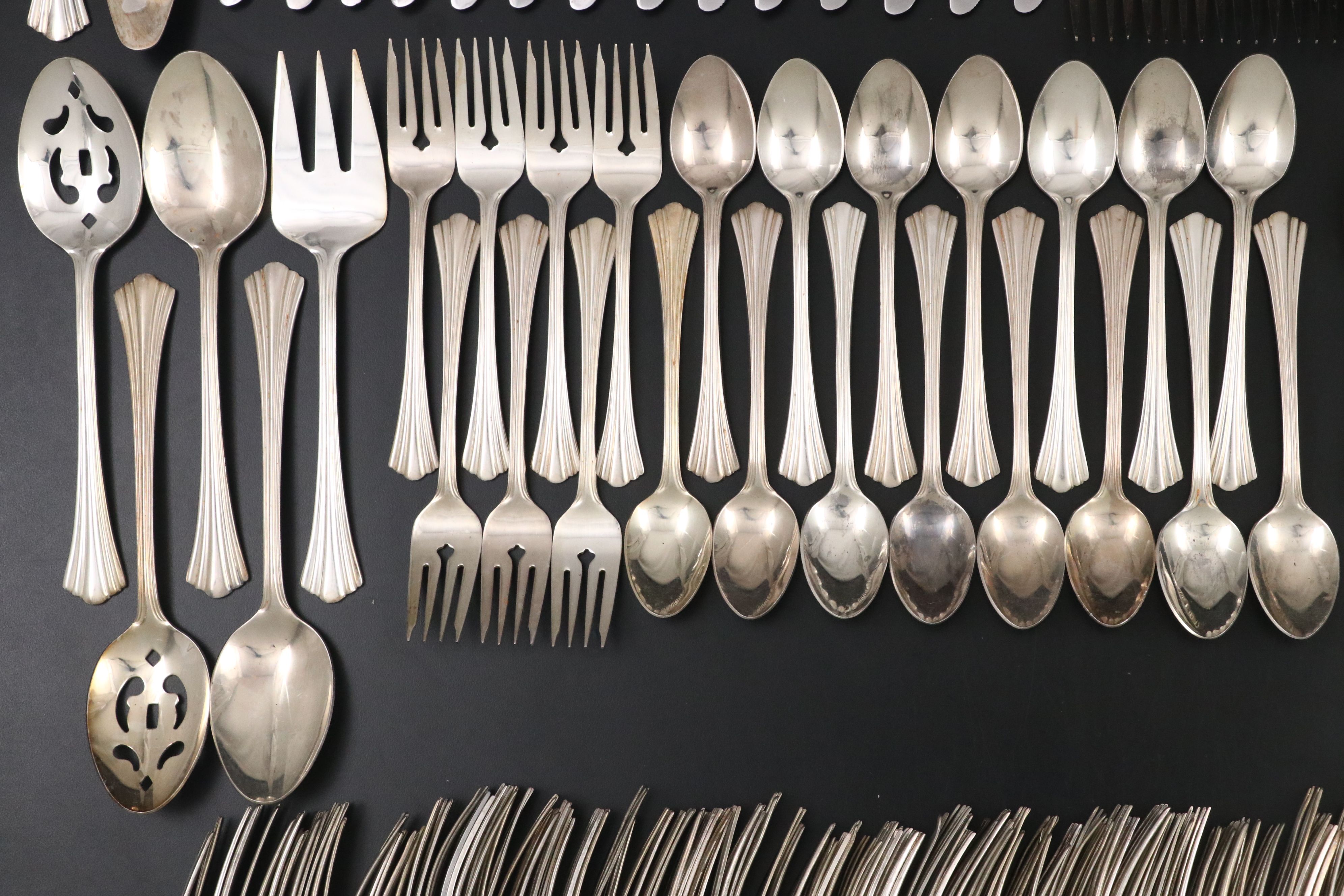 International Silver "Flair" and Other American Silver Plate Flatware