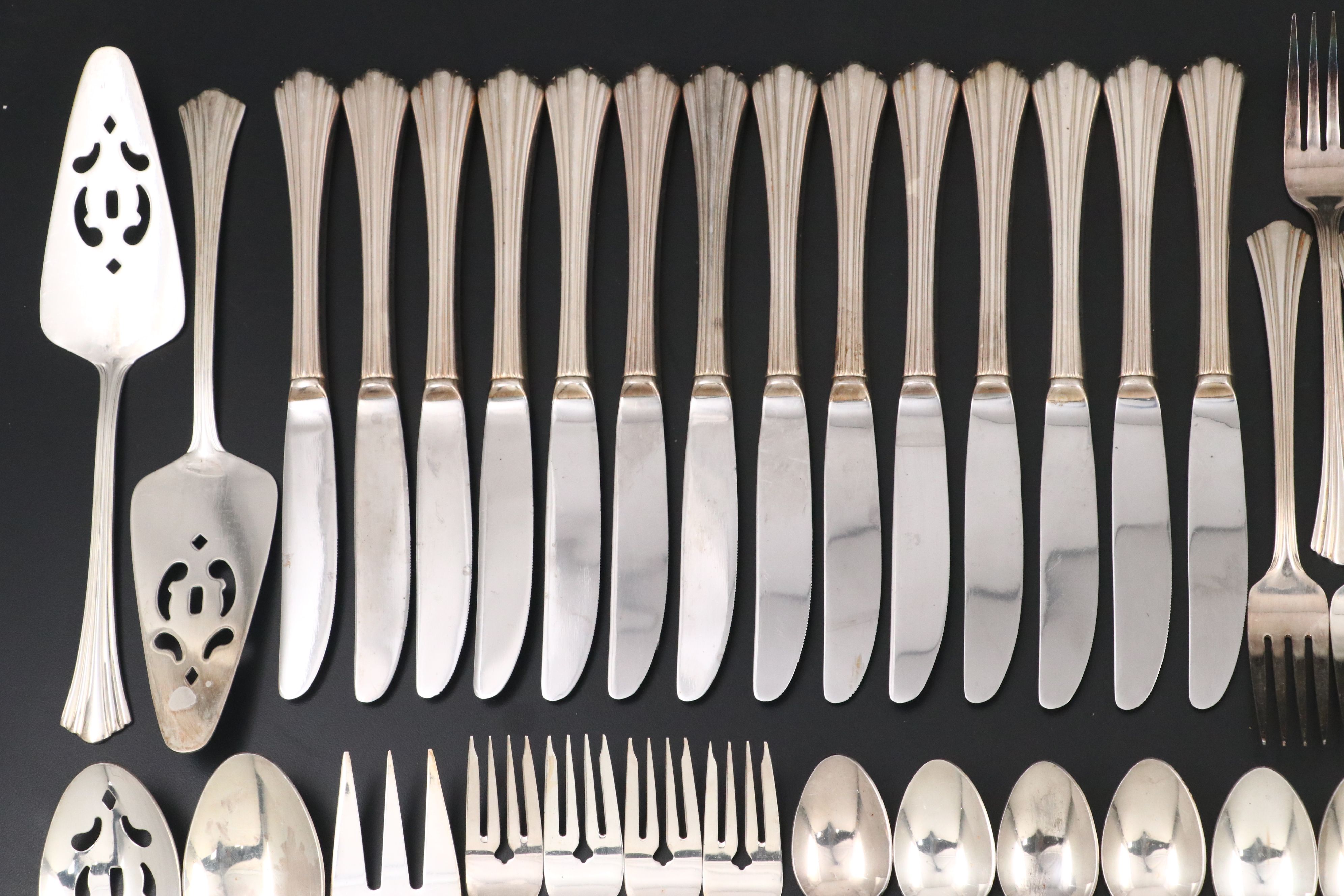 International Silver "Flair" and Other American Silver Plate Flatware