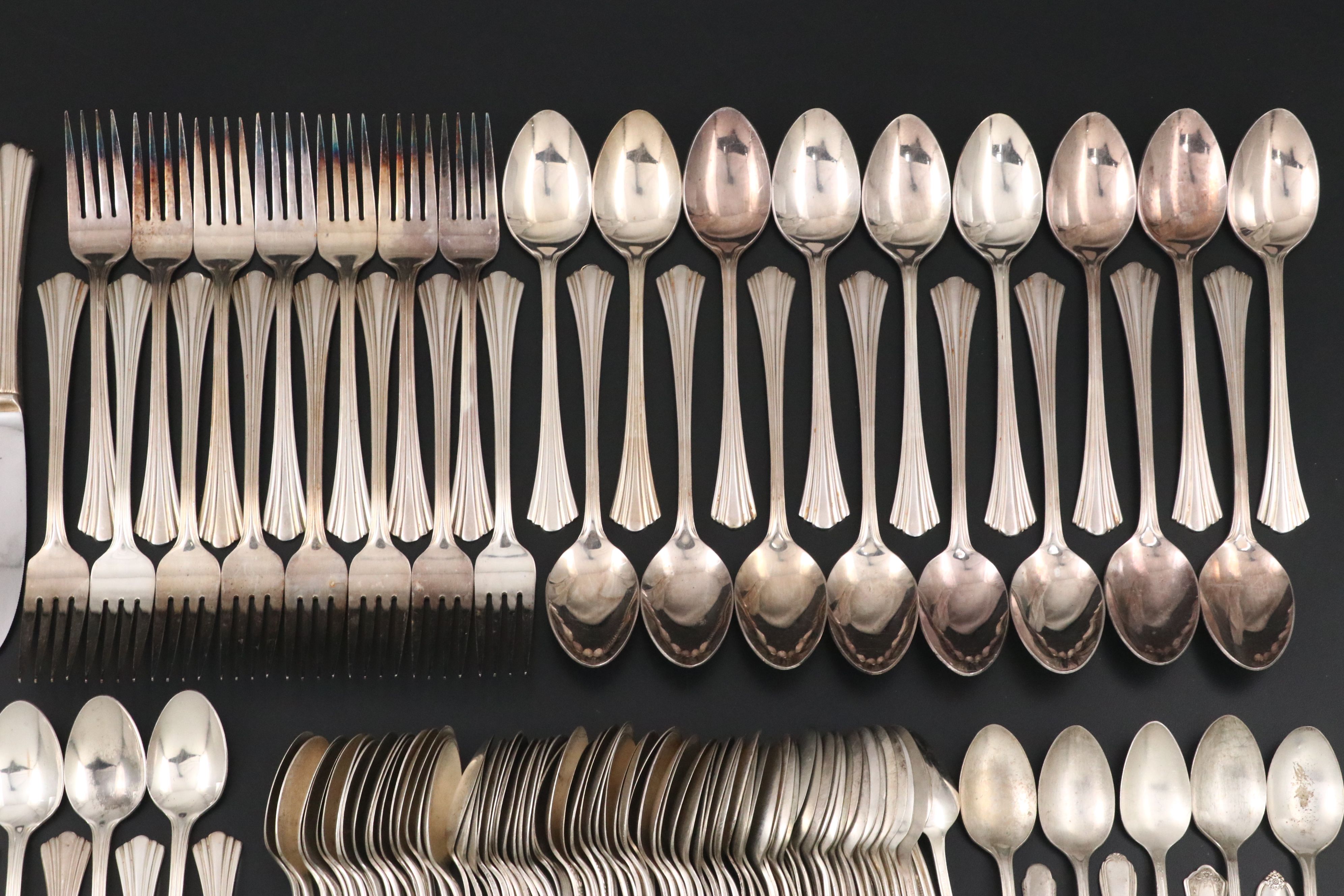 International Silver "Flair" and Other American Silver Plate Flatware