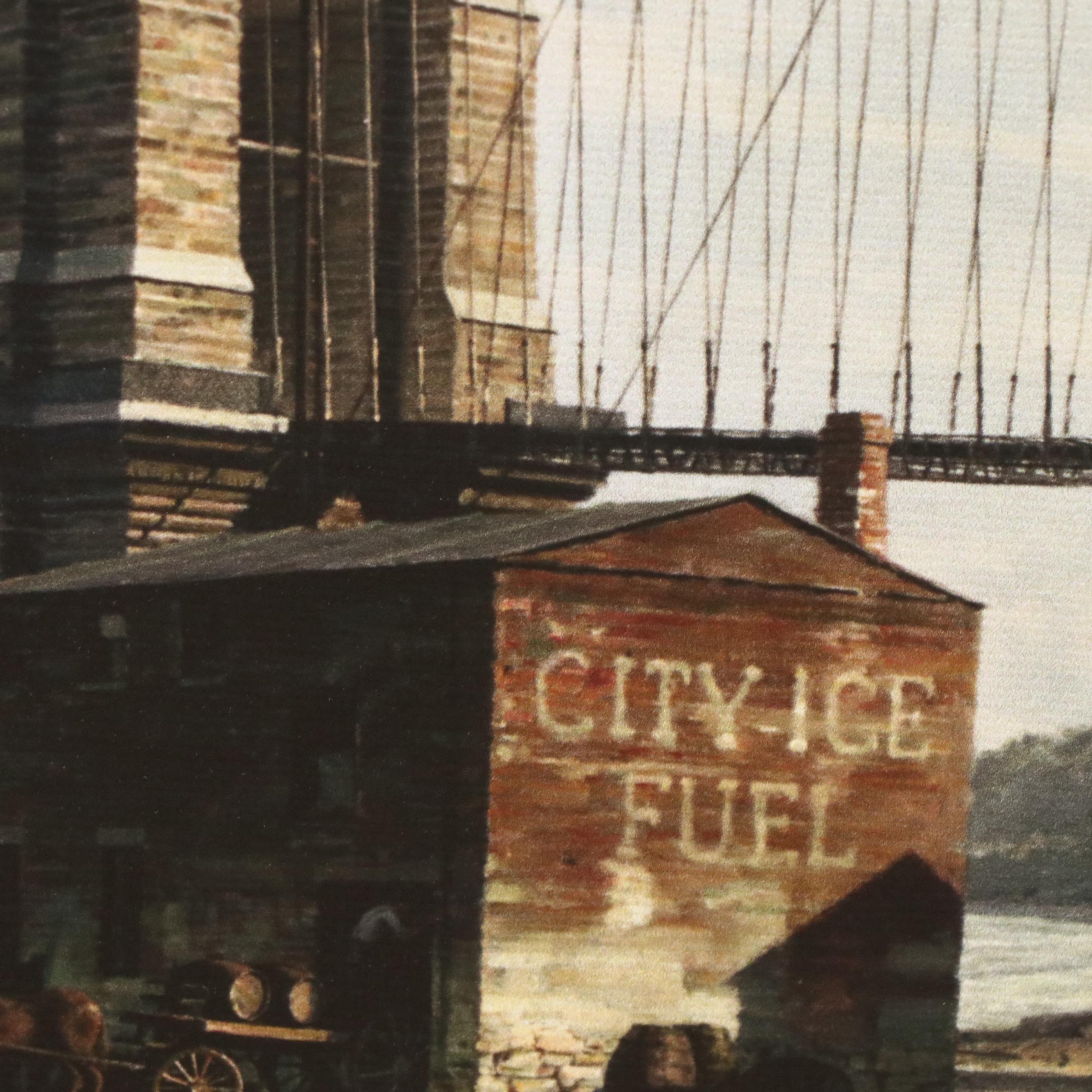 After John Stobart Digital Print on Canvas Historic View of Cincinnati