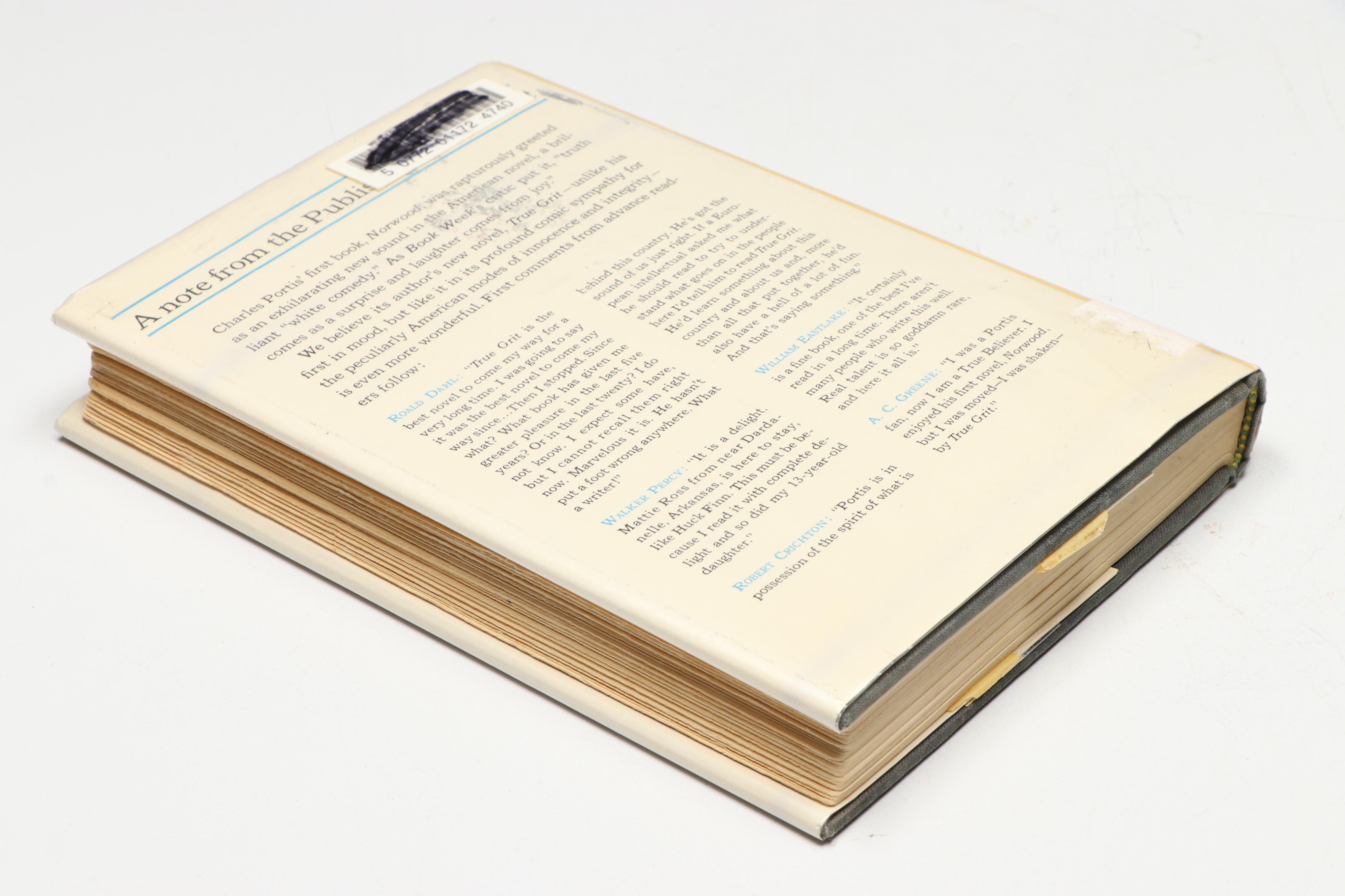 First Printing "True Grit" by Charles Portis, 1968