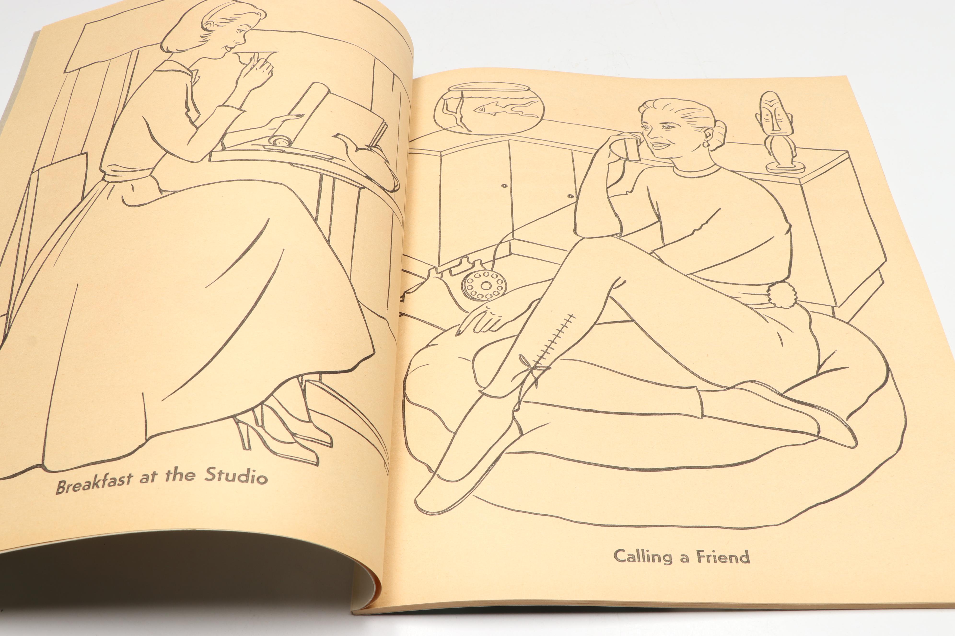 Authorized Edition "Grace Kelly" Coloring Book, 1956