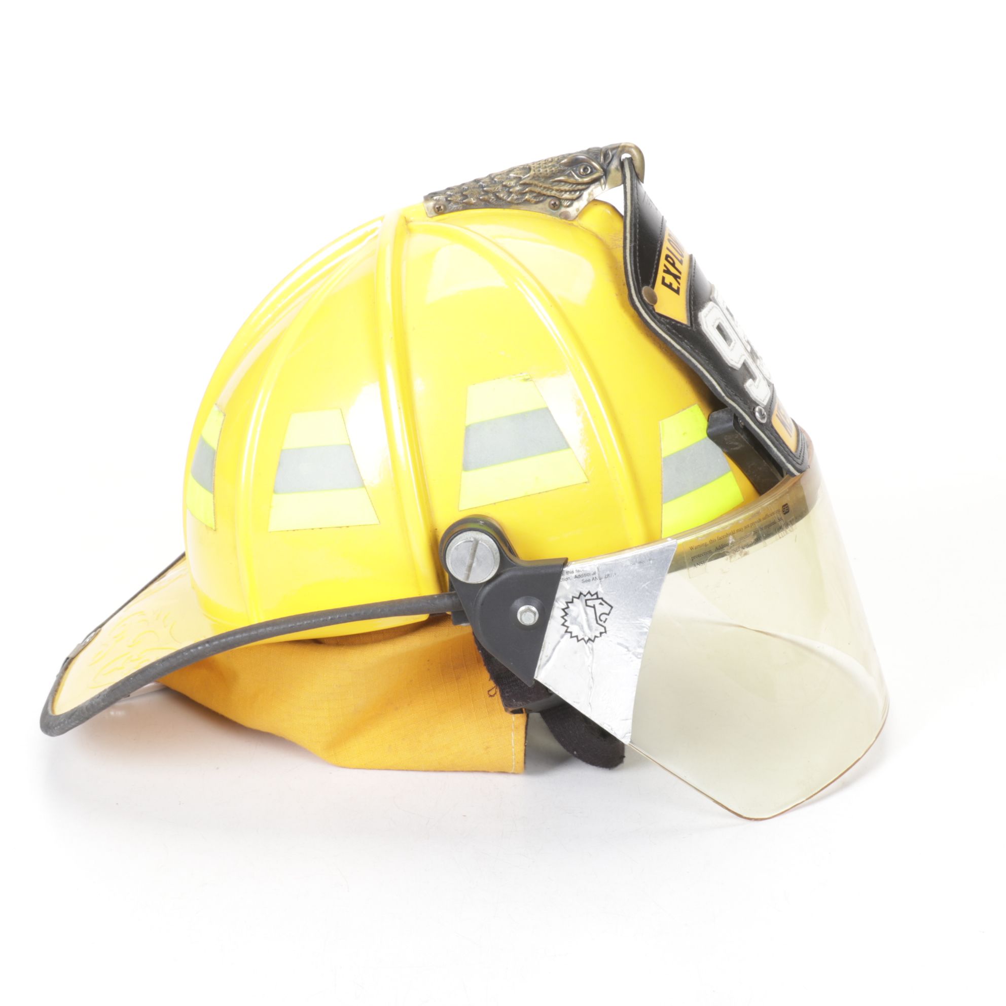 Cairns "Legend" Fire Helmet with Shield & Brass Eagle Decoration