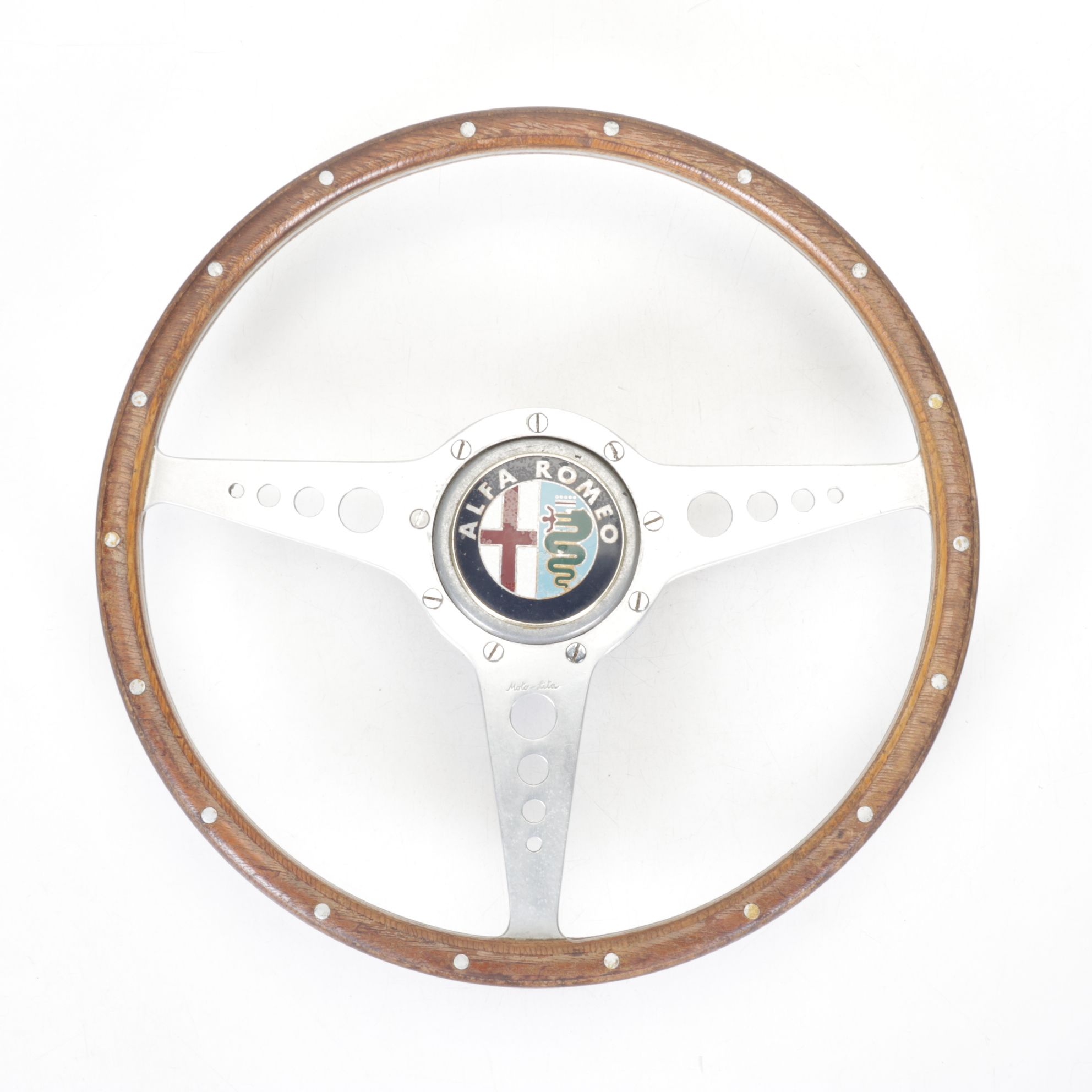 Alfa Romero "Moto-Lita" 15" Steering Wheel, Mid-20th Century