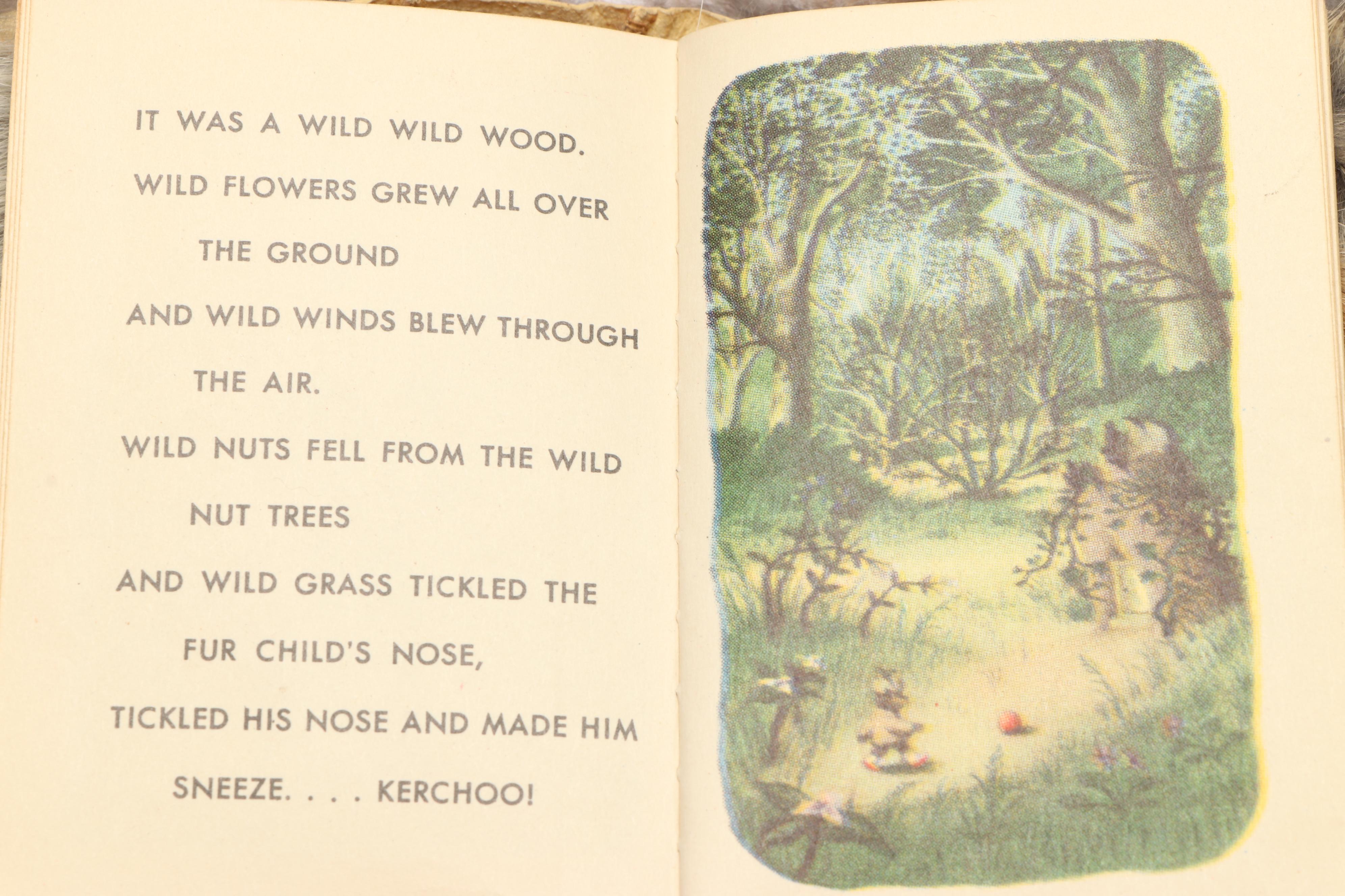 Rabbit Fur Bound First Edition "Little Fur Family" by Margaret Wise Brown, 1946