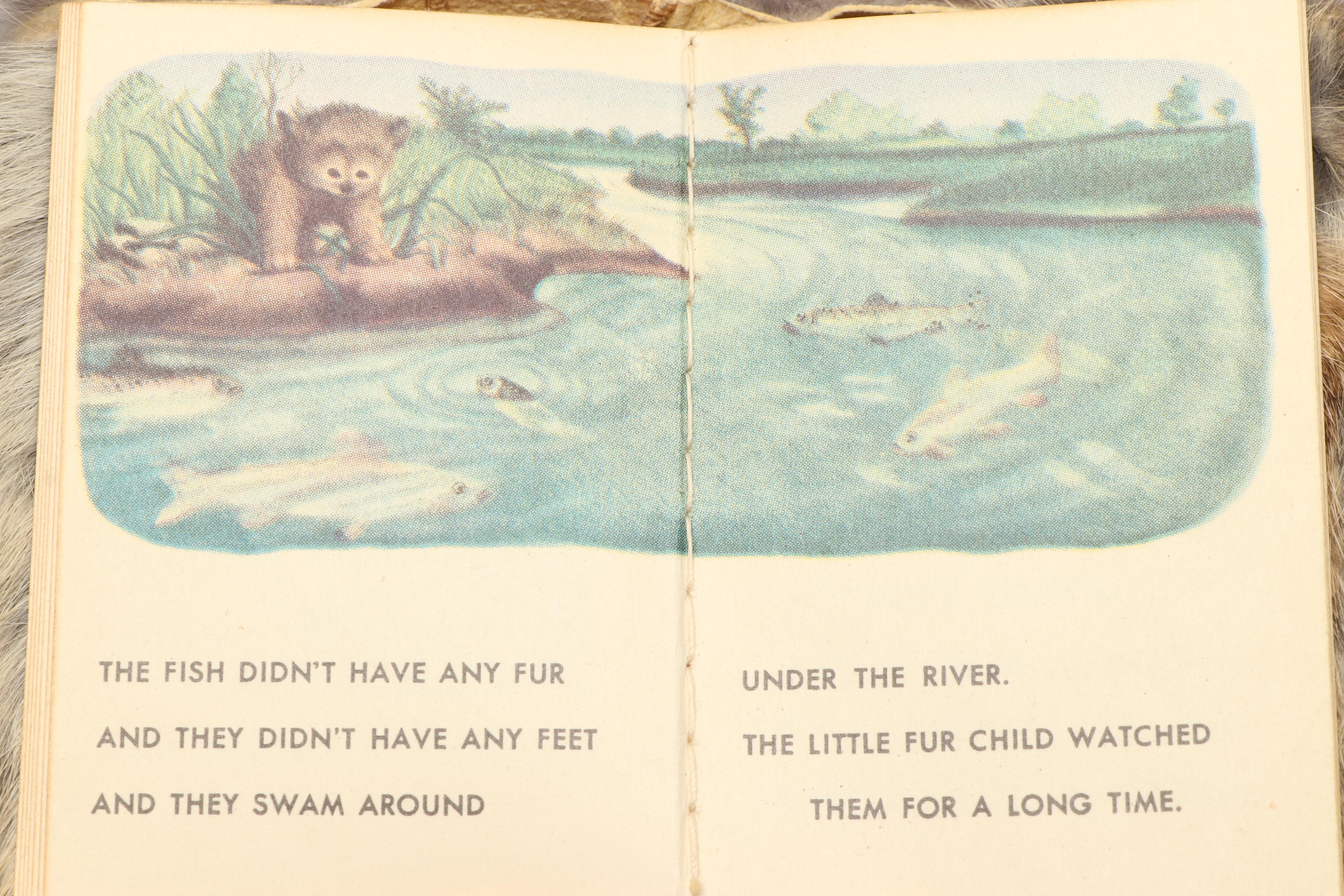 Rabbit Fur Bound First Edition "Little Fur Family" by Margaret Wise Brown, 1946