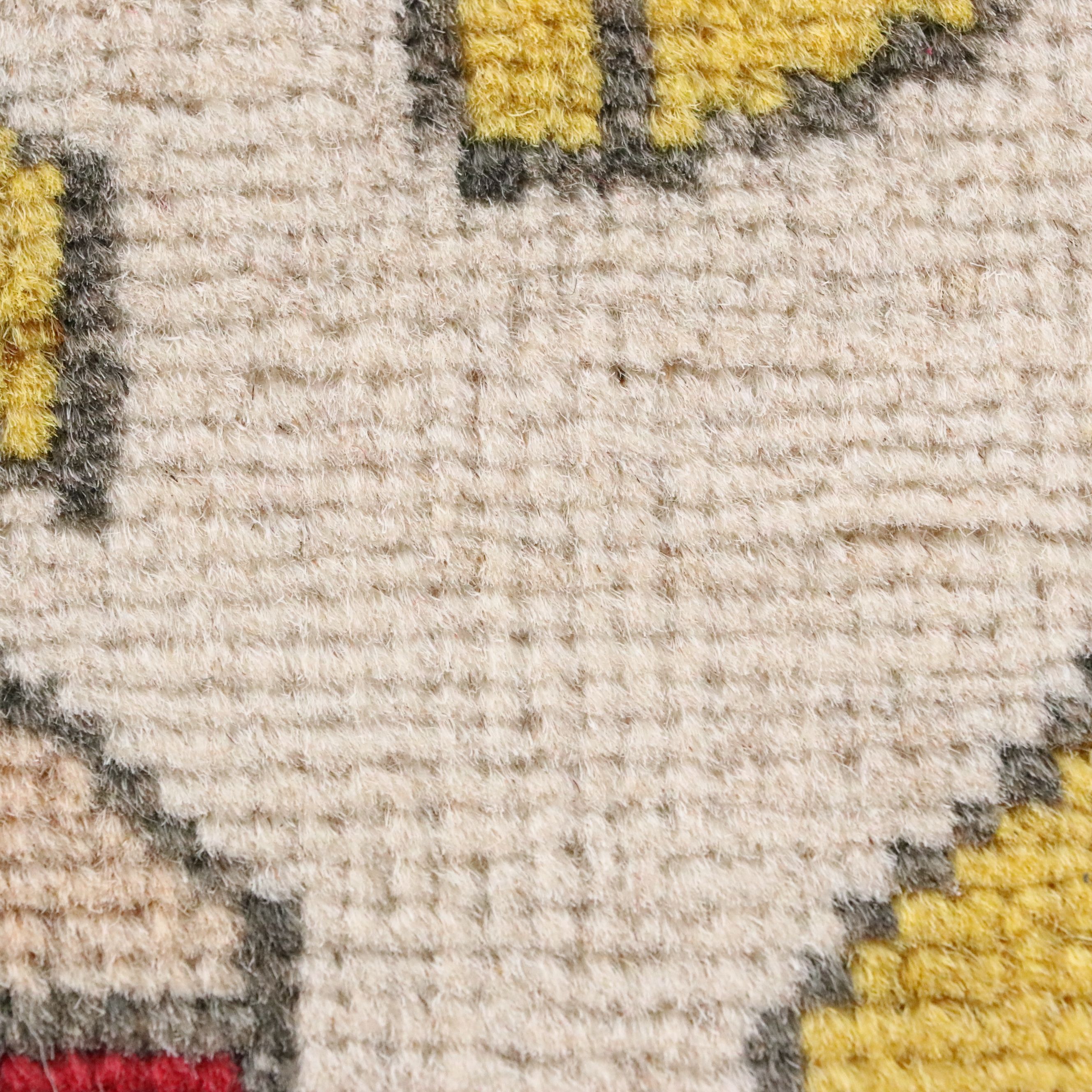 2'1 x 3'2 Hand-Knotted Afghan War Rug