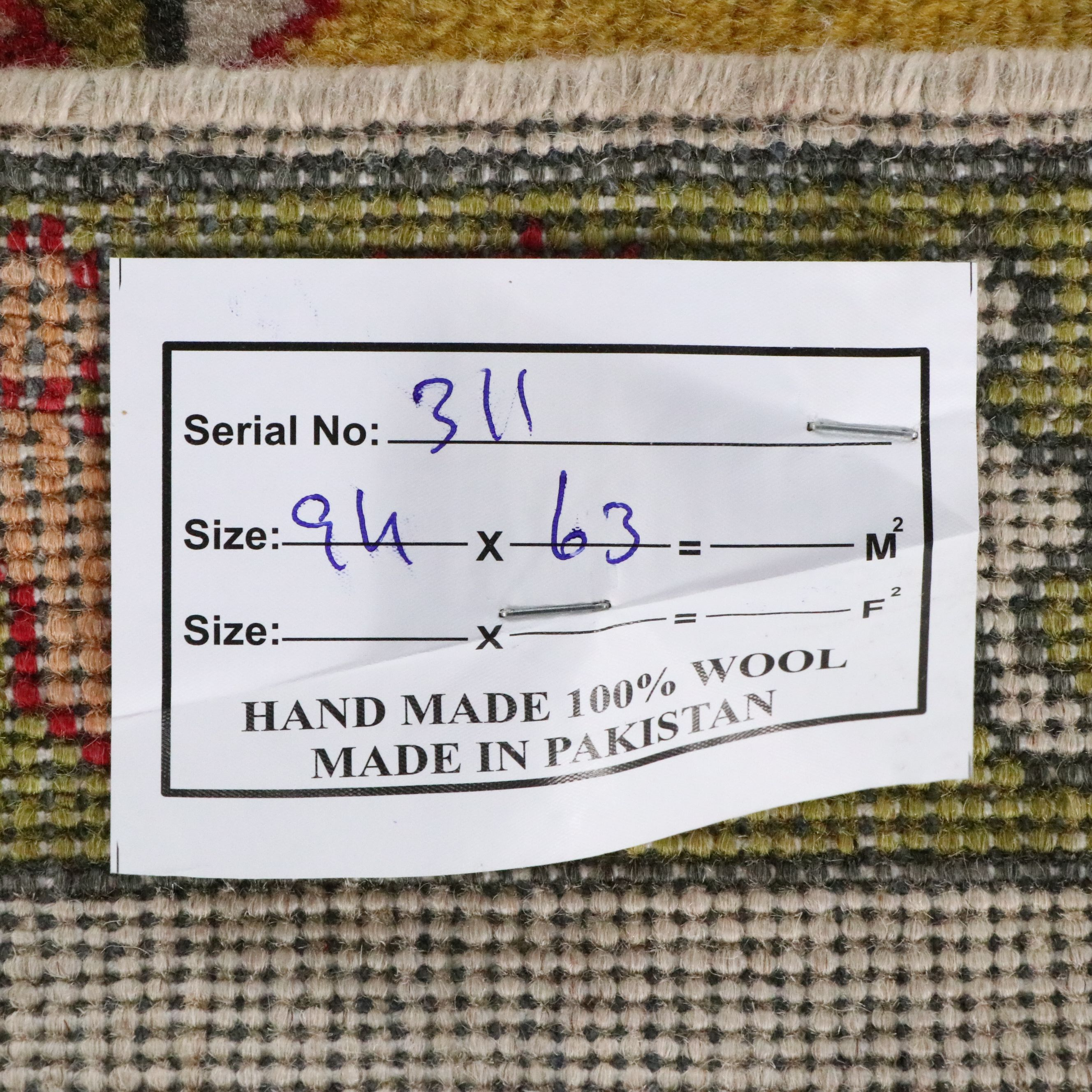 2'1 x 3'2 Hand-Knotted Afghan War Rug