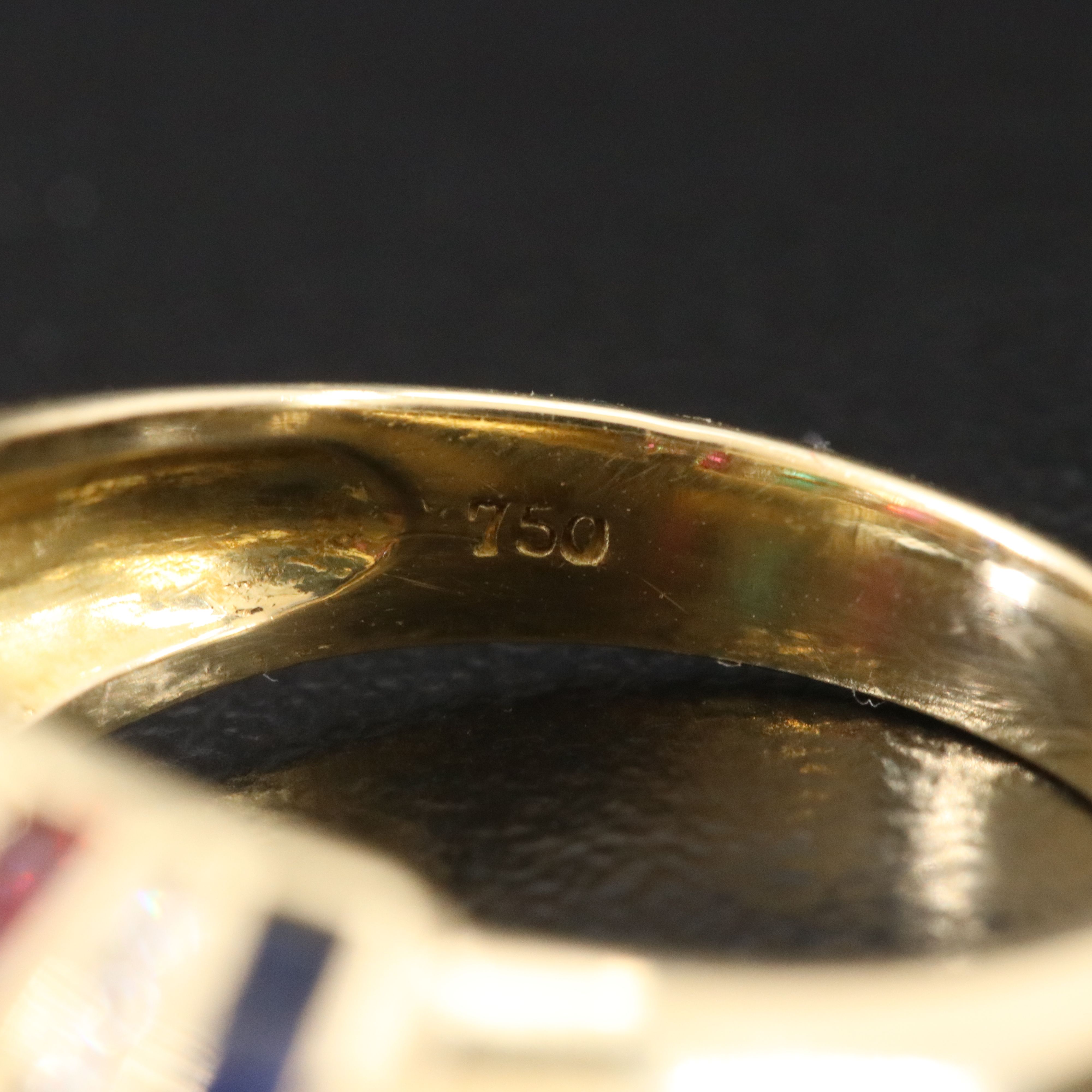 18K Emerald, Ruby, Sapphire and Diamond Ring