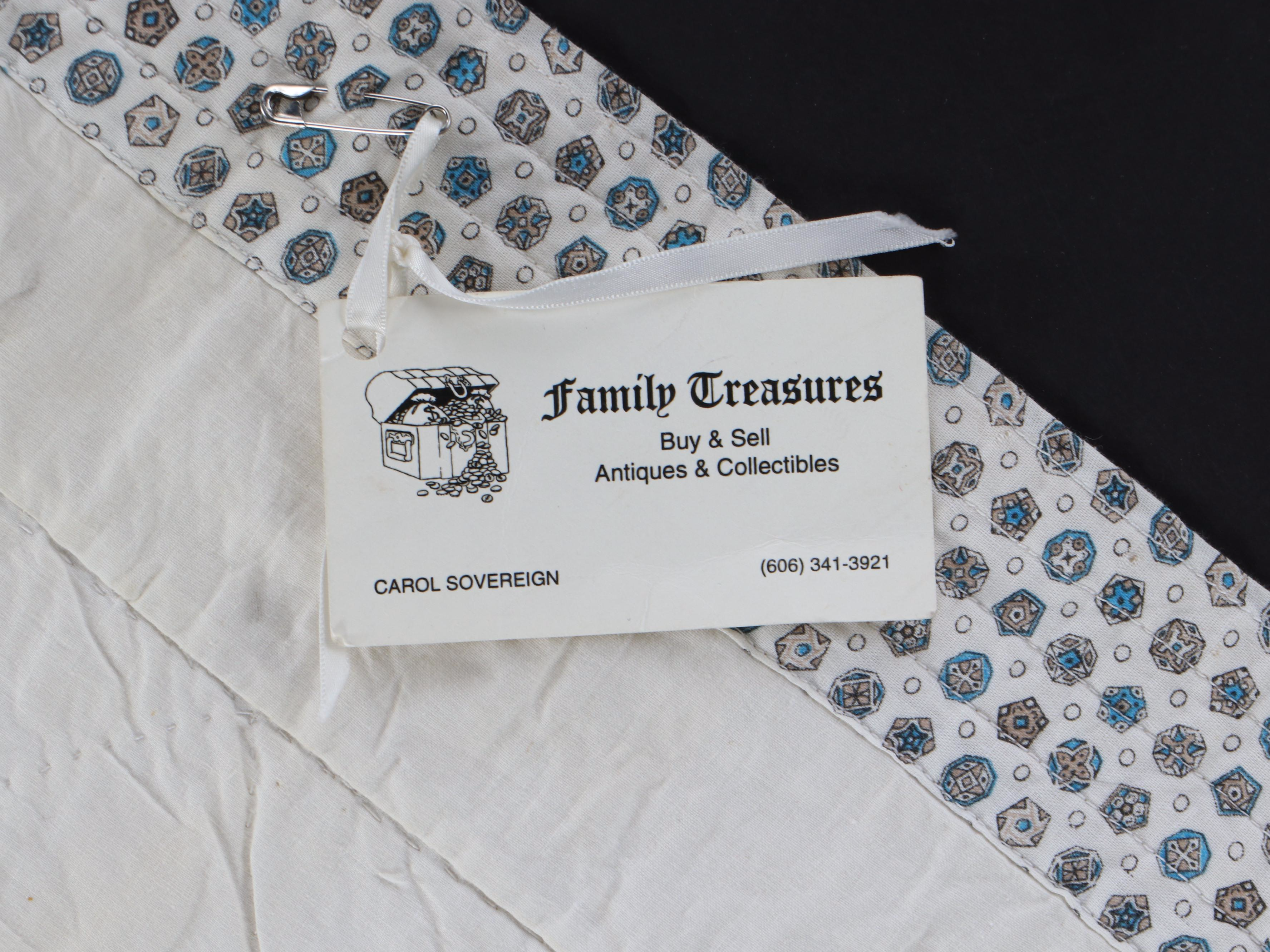 Hand-Pieced "Whirling Log Pinwheel" Cotton Student Quilt, Circa 1880