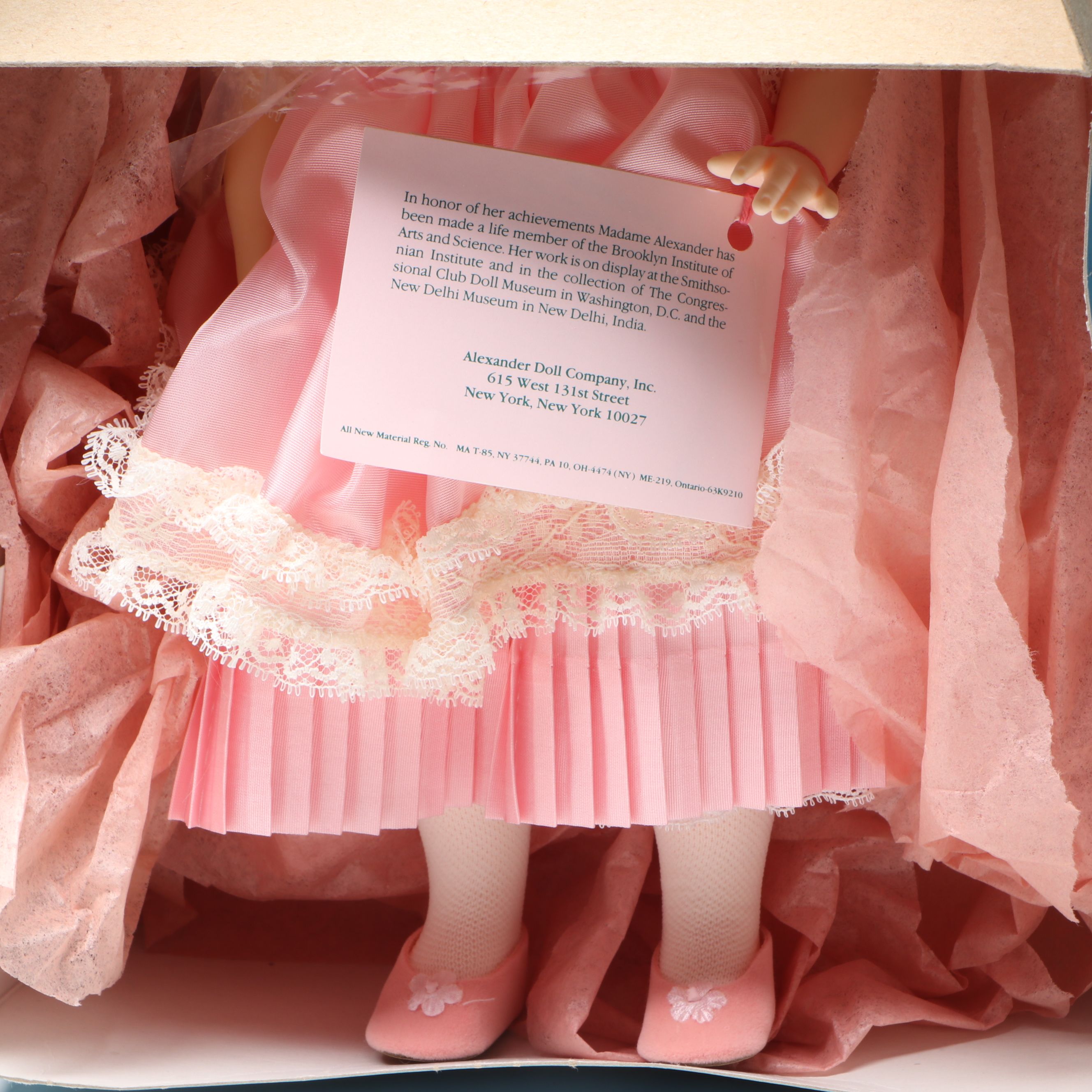 Effanbee "Caroline" with Madame Alexander Paper Dolls and "Rosey" Doll