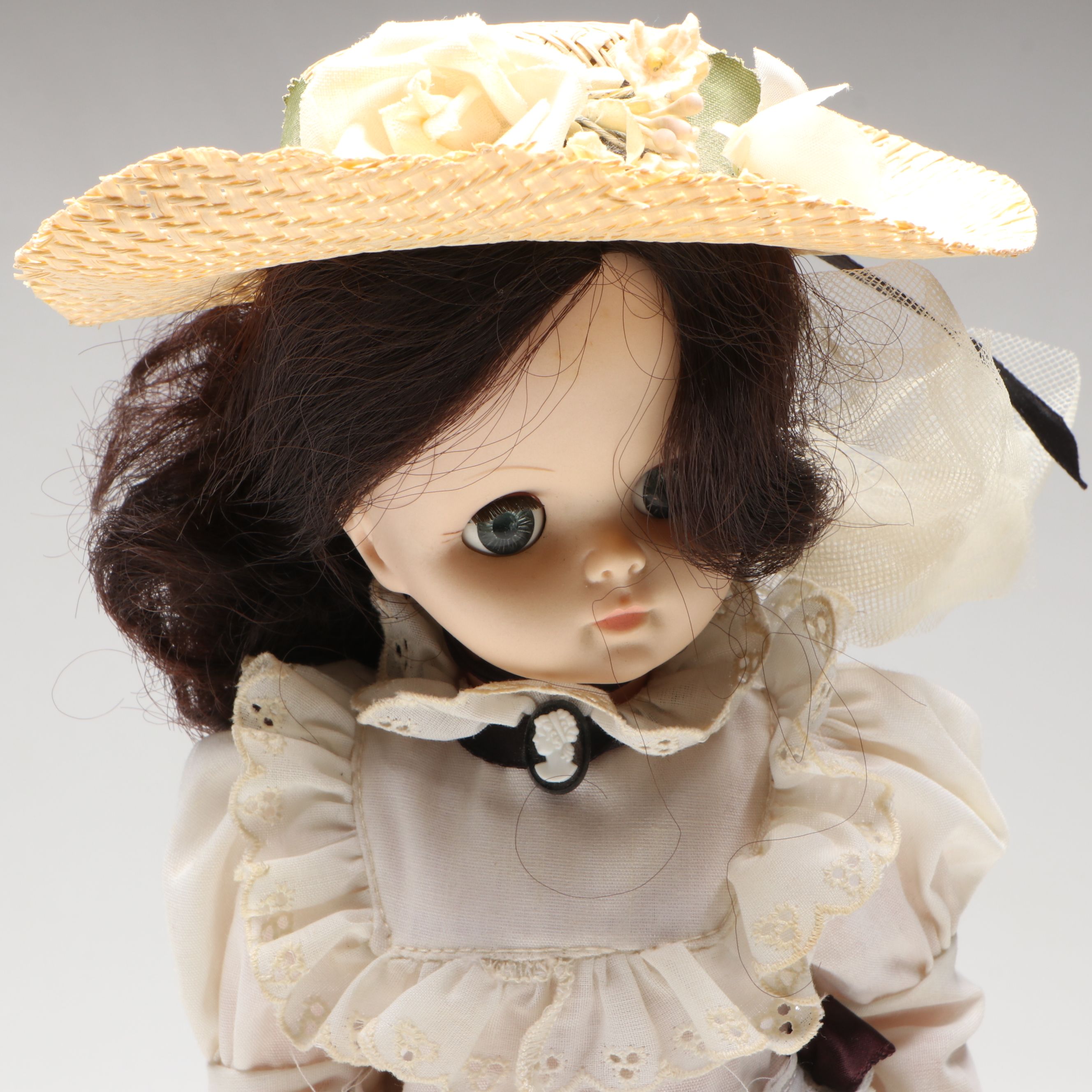 Effanbee "Caroline" with Madame Alexander Paper Dolls and "Rosey" Doll