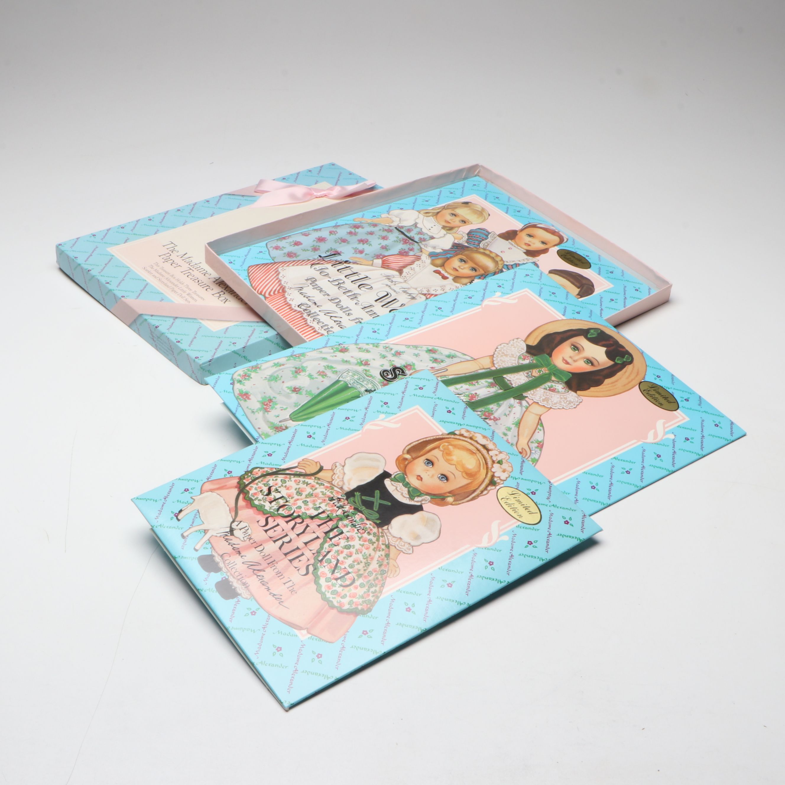 Effanbee "Caroline" with Madame Alexander Paper Dolls and "Rosey" Doll