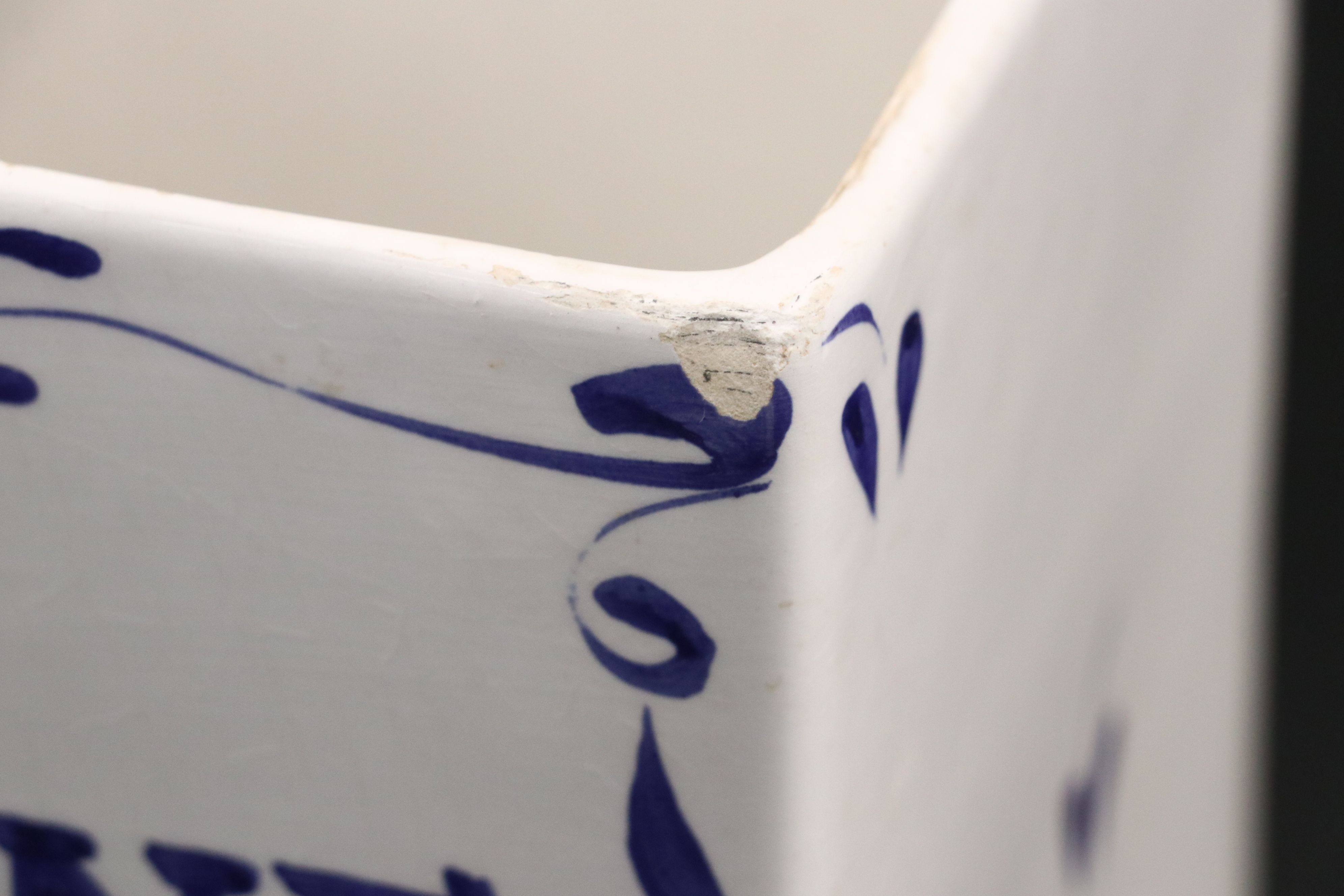 German Art Deco Style and Other Blue and White Ceramic Canisters