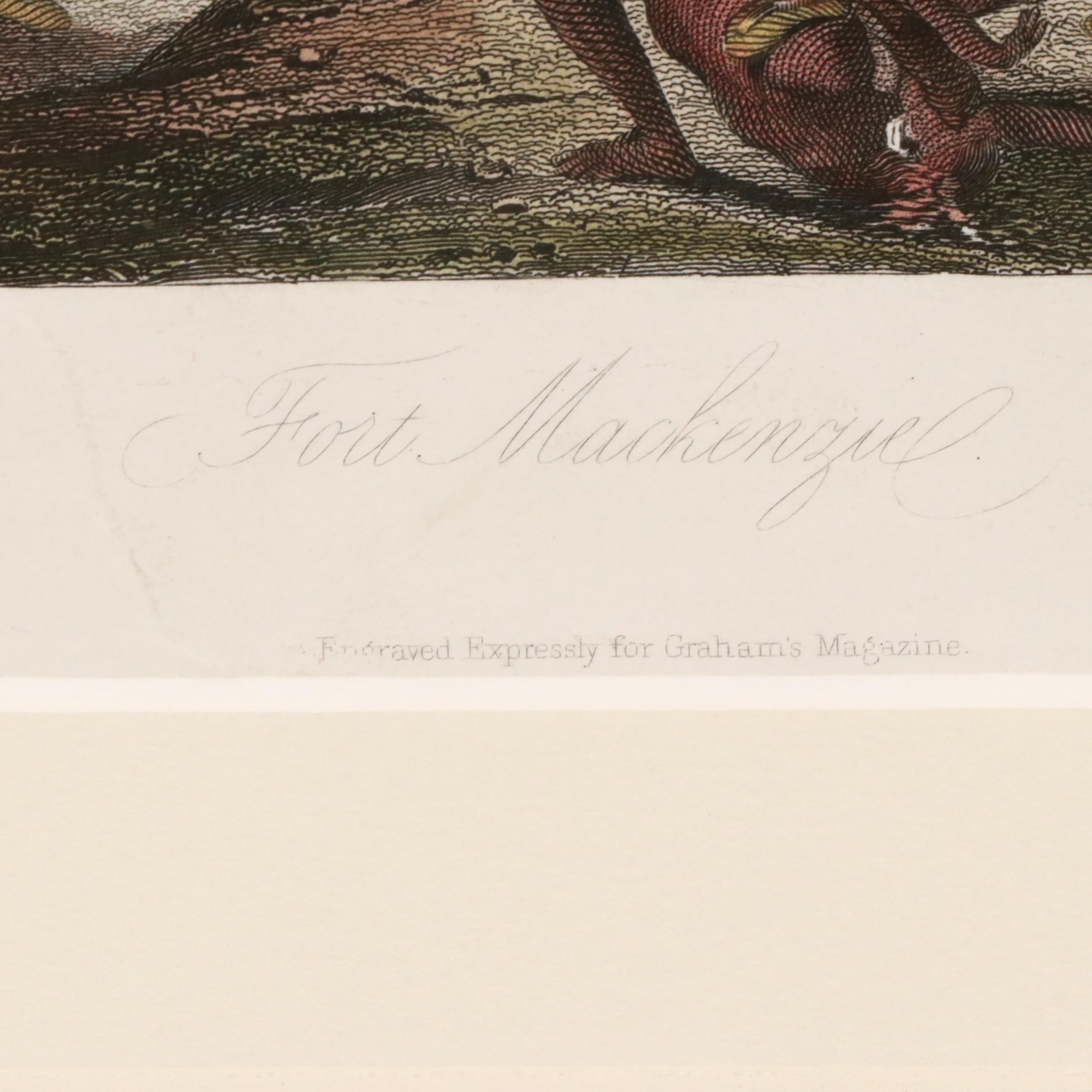 After Karl Bodmer Pair of Colored Engravings