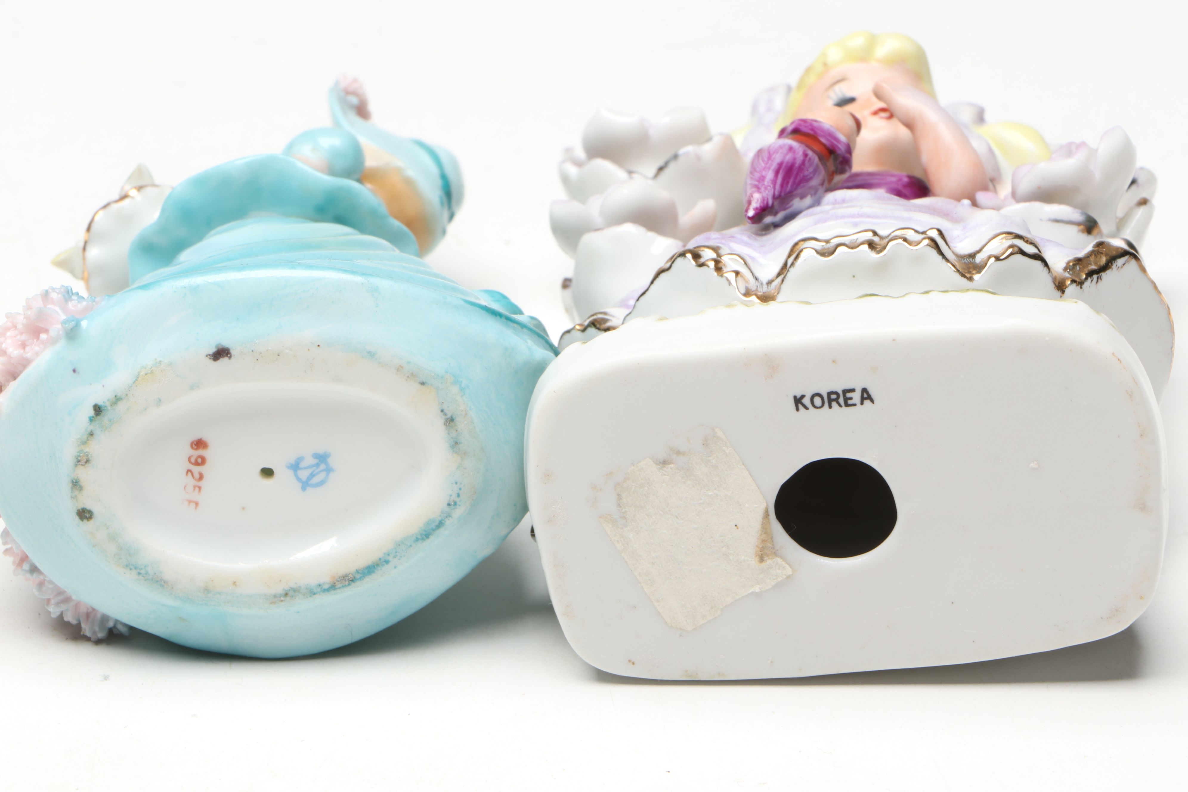 French and East Asian Hand-Painted Porcelain Boxes, Clock and More