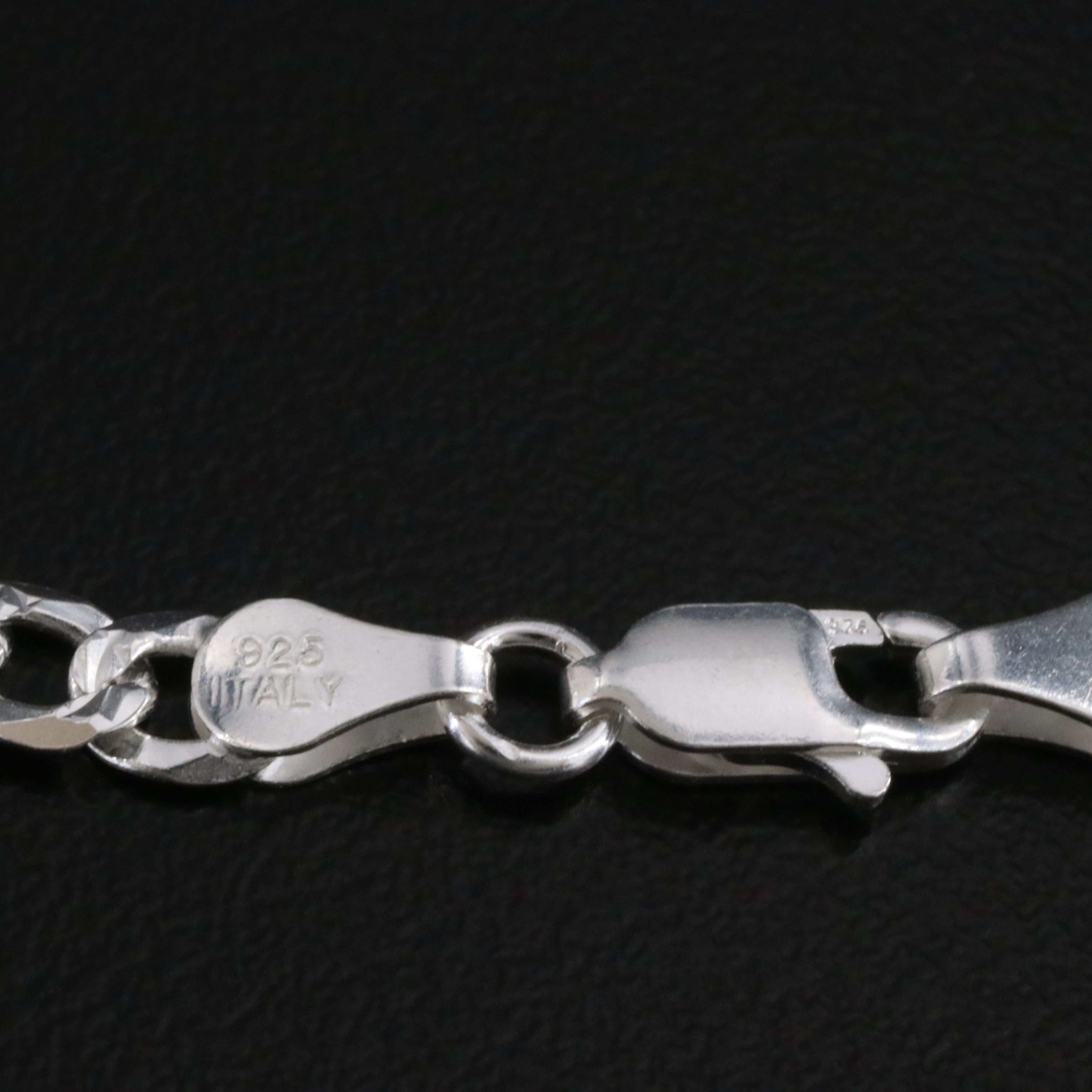 Sterling Figaro Chain Bracelet