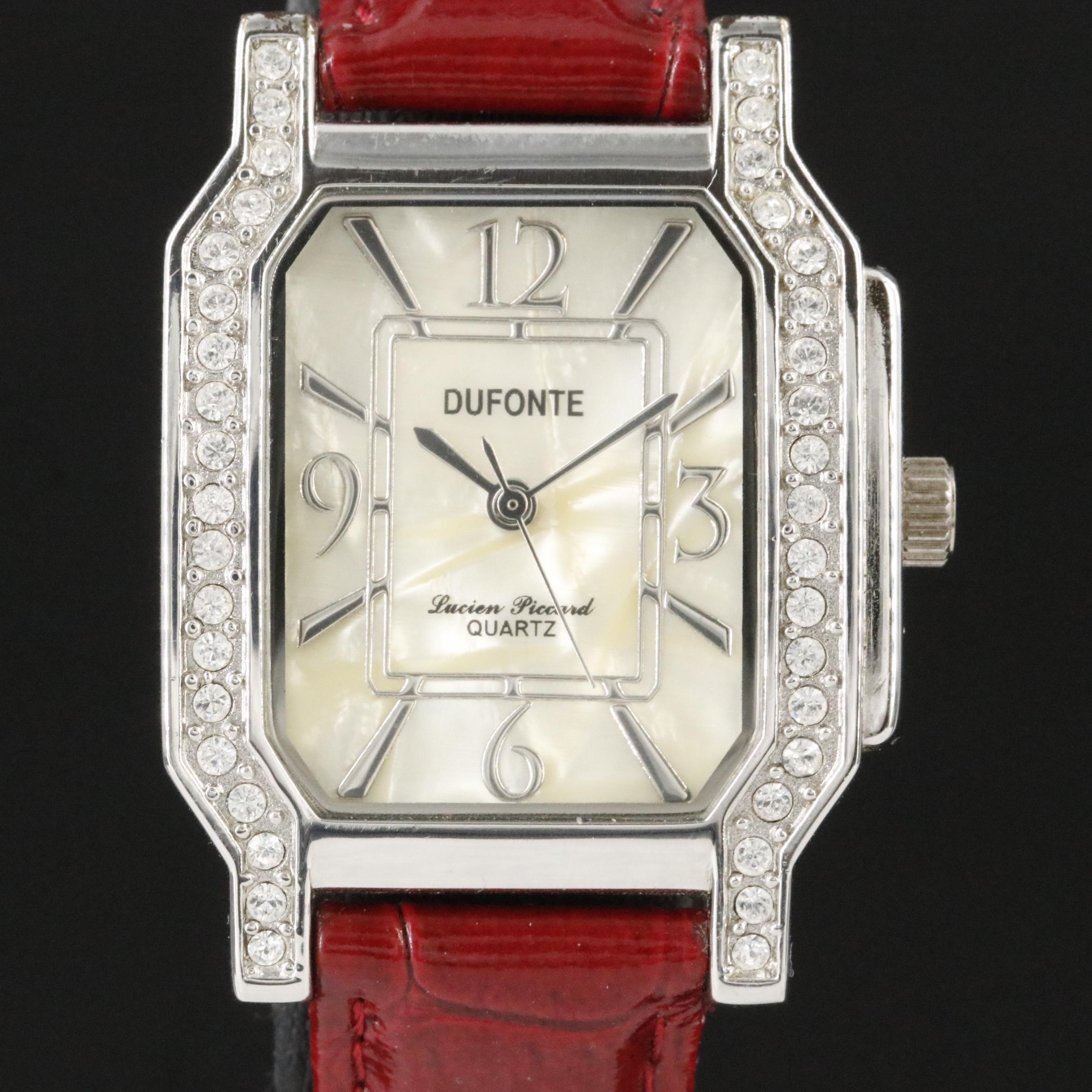 Lucien Piccard Dufonte Mother-of-Pearl Dial and Swarovski Crystal Watch