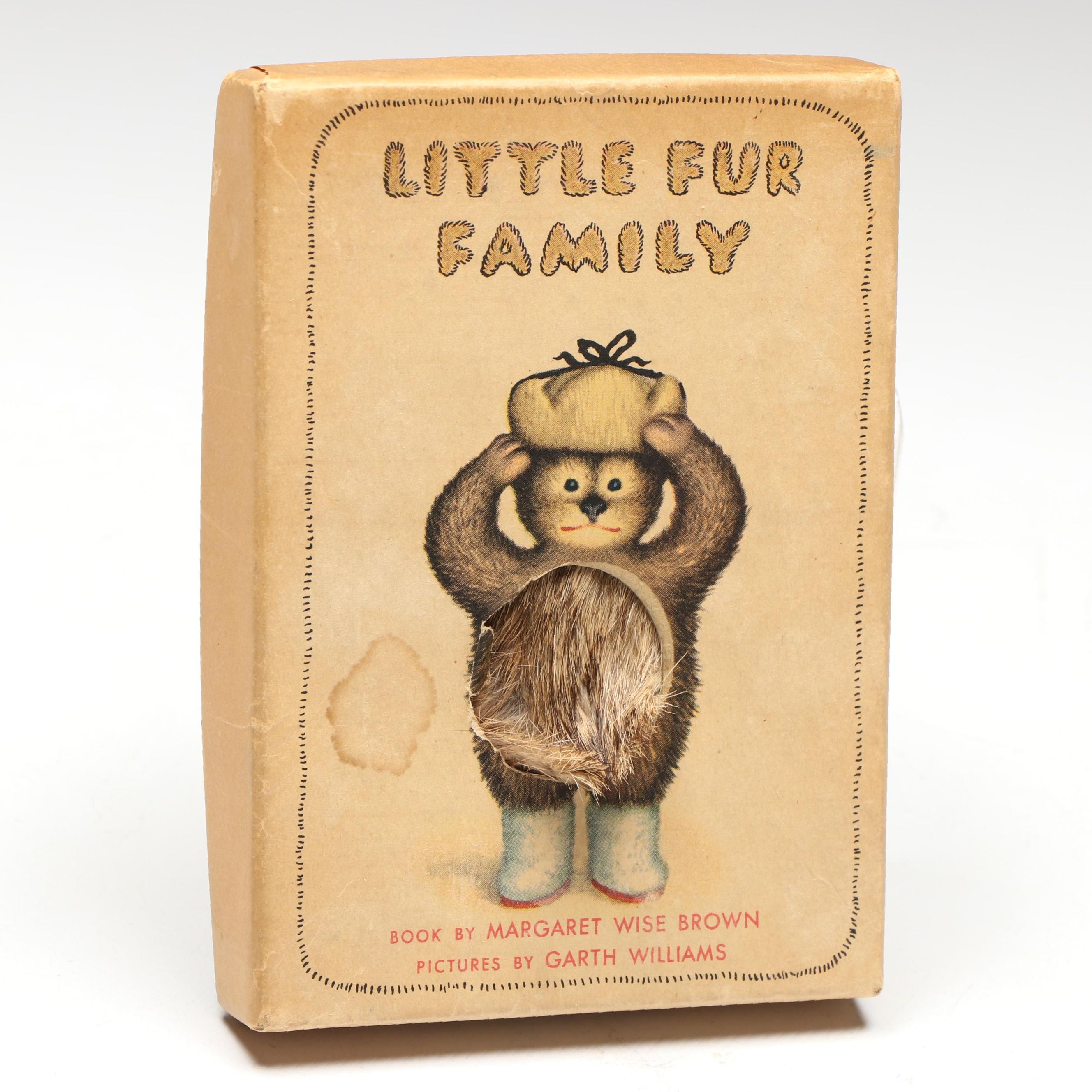 Rabbit Fur Bound First Edition "Little Fur Family" by Margaret Wise Brown, 1946
