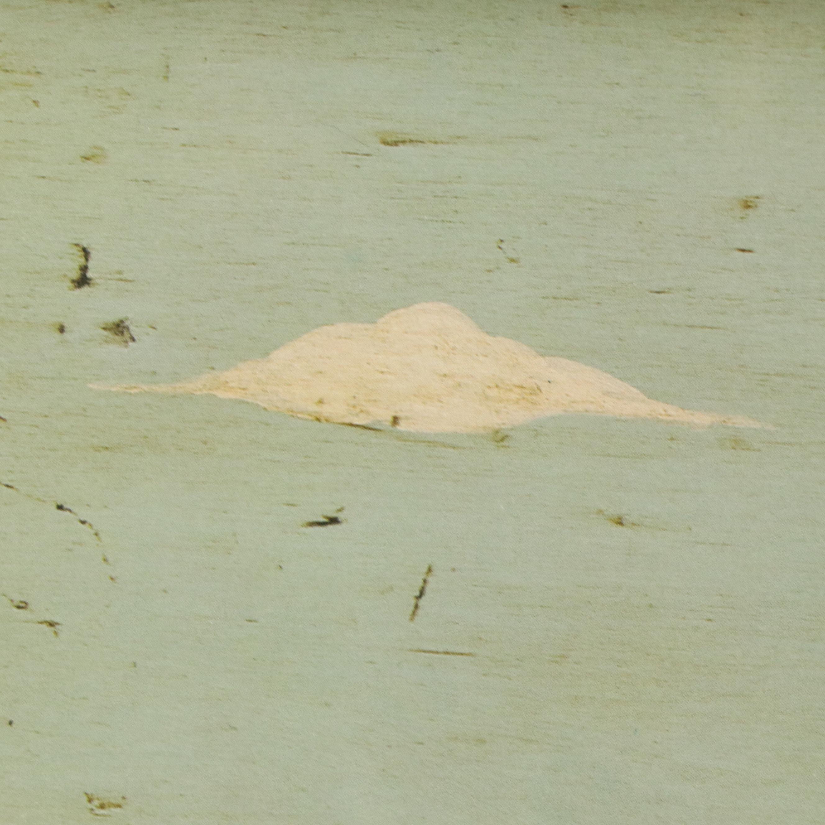 After Warren Kimble Folk Art Offset Lithograph "House with Flag"