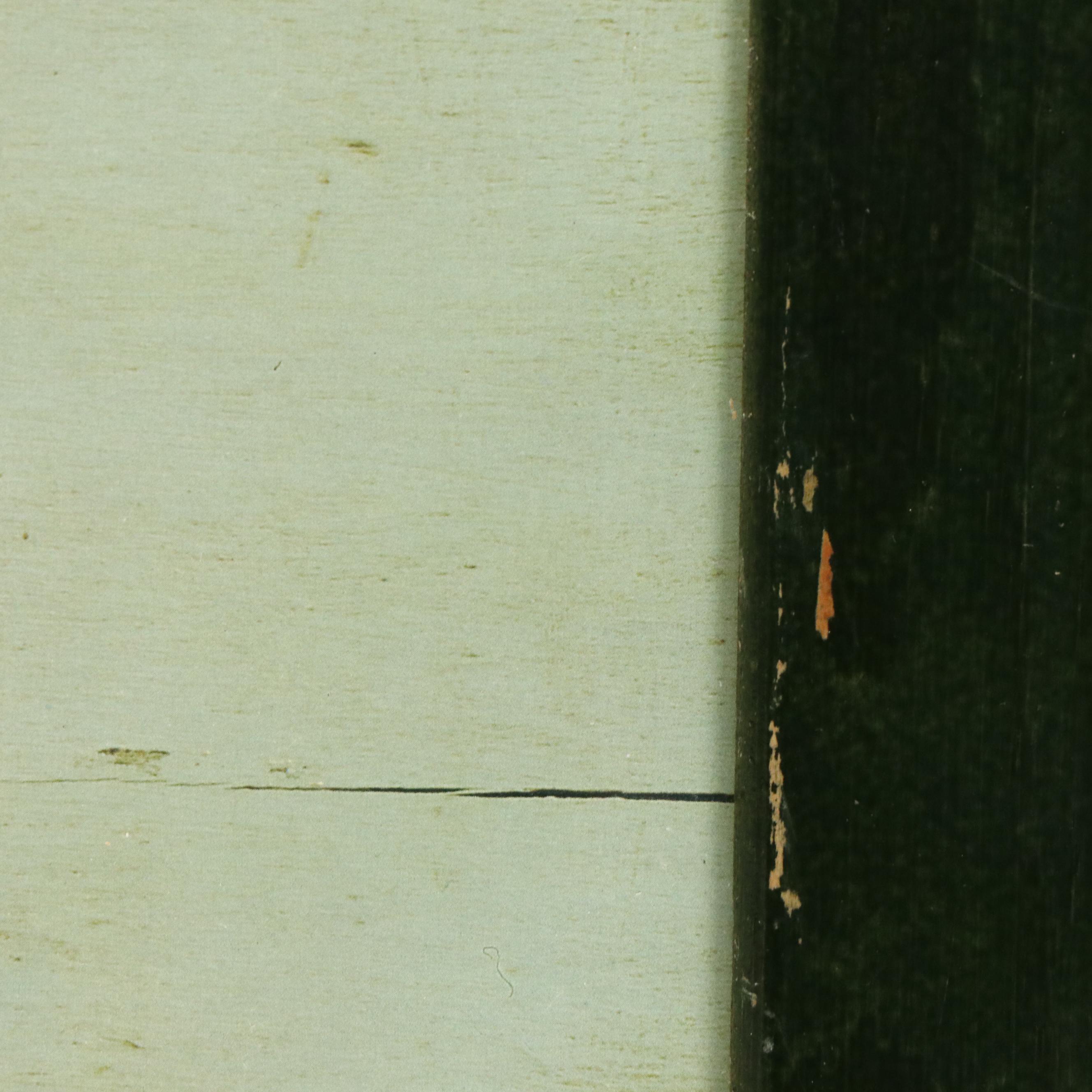 After Warren Kimble Folk Art Offset Lithograph "House with Flag"