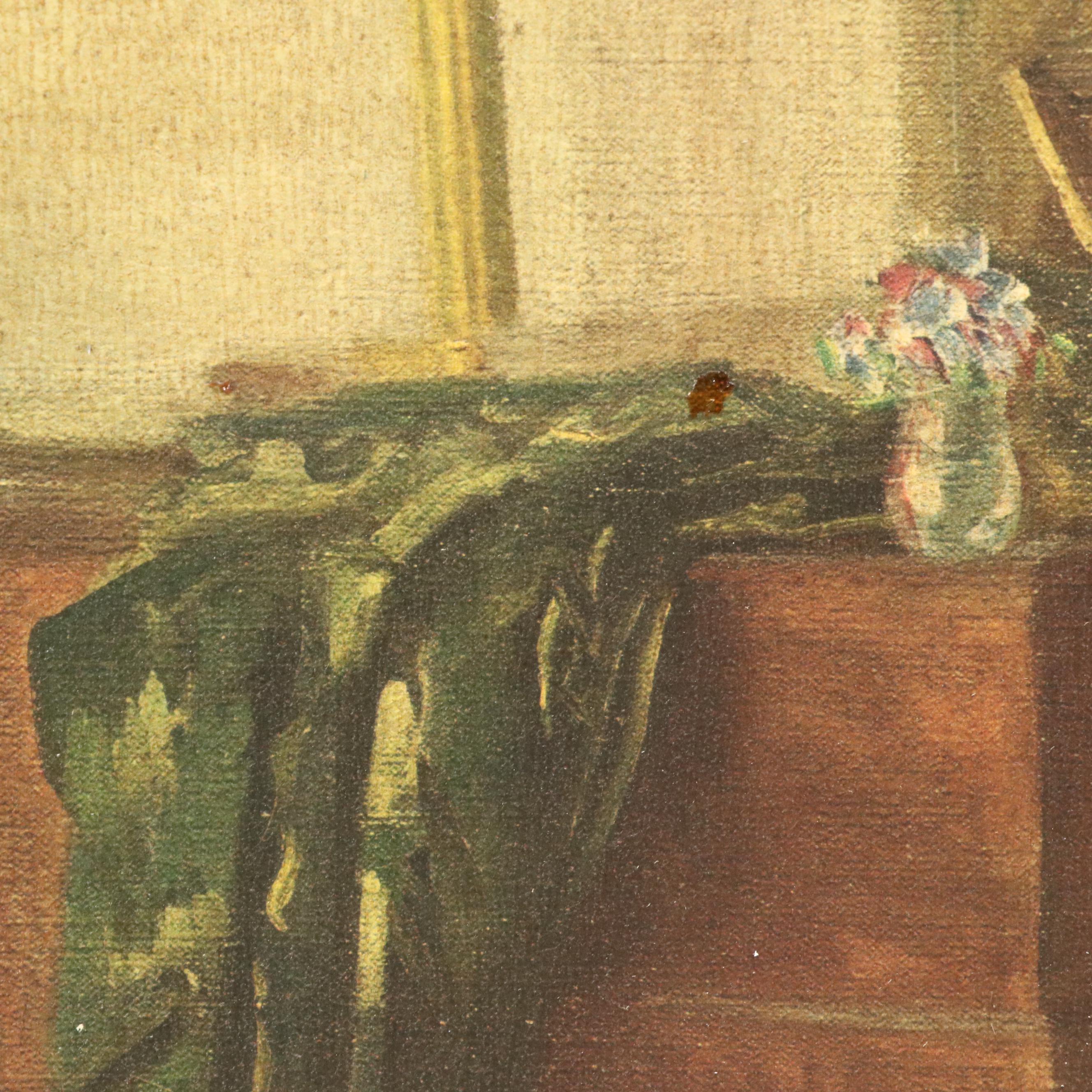 Collotype After Marguerite S. Pearson "The Music Room," Mid-20th Century