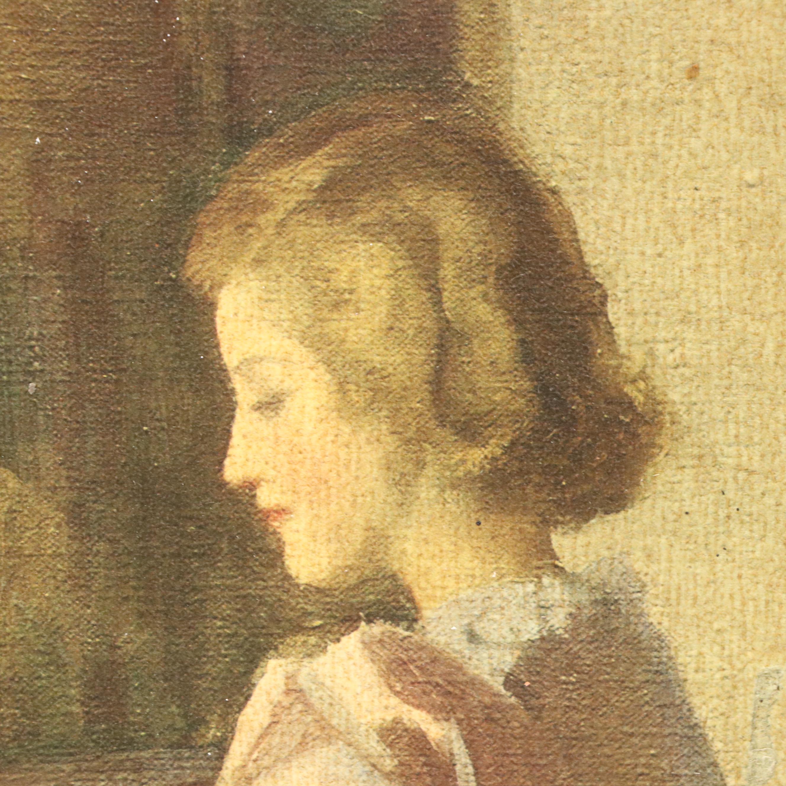 Collotype After Marguerite S. Pearson "The Music Room," Mid-20th Century