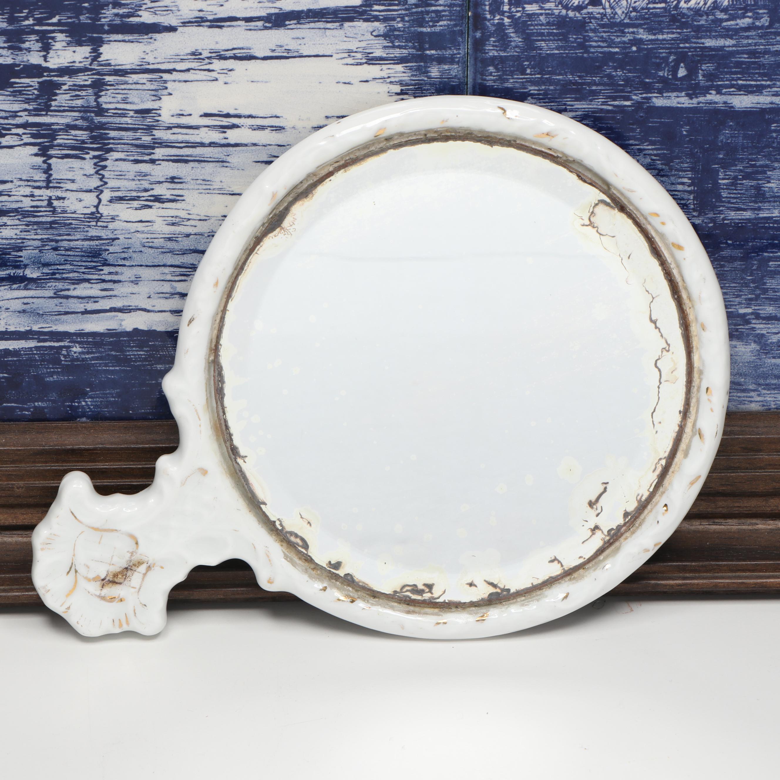 Framed Dutch Nautical Scene Delft with Windmill Lamp and Other Décor