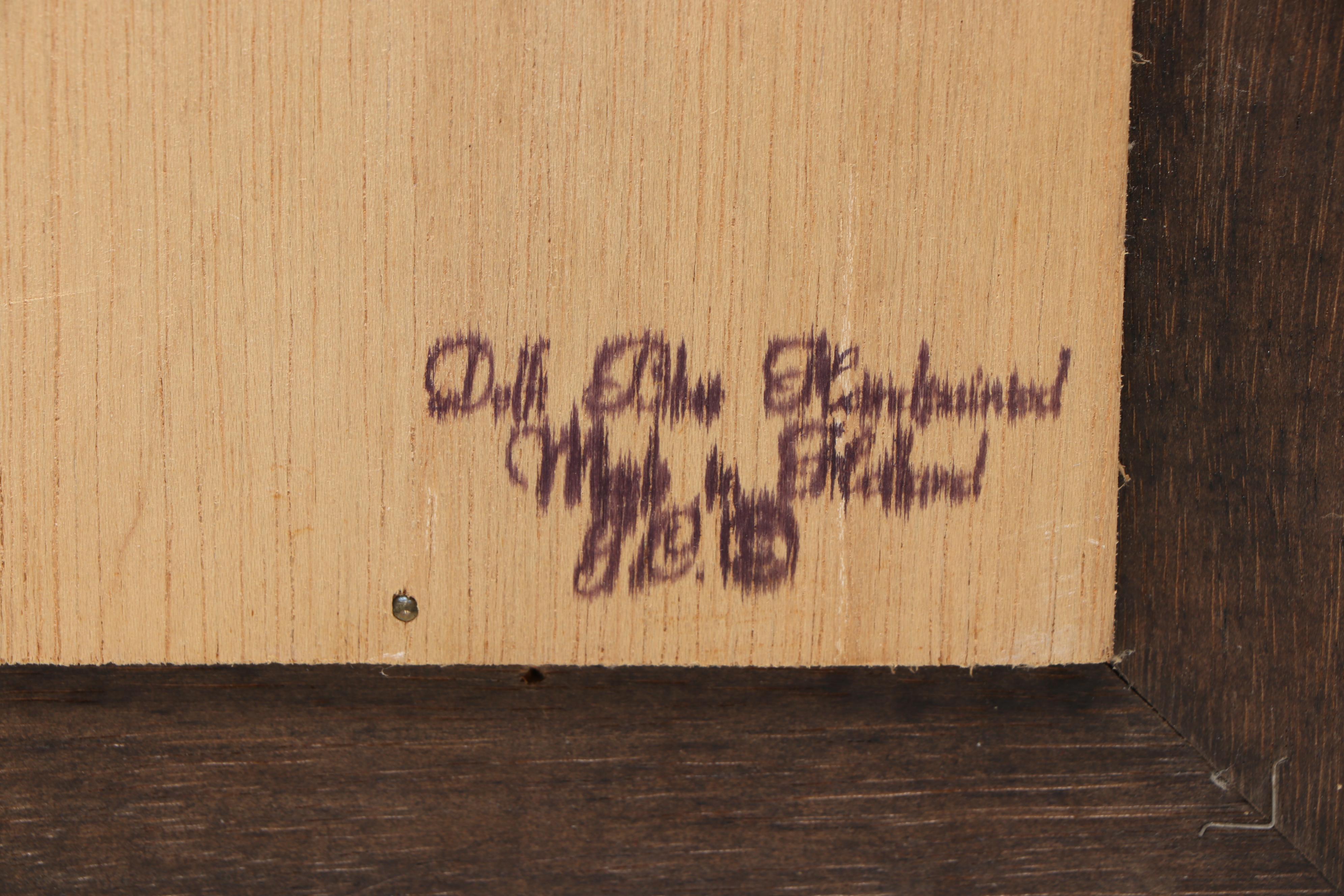 Framed Dutch Nautical Scene Delft with Windmill Lamp and Other Décor