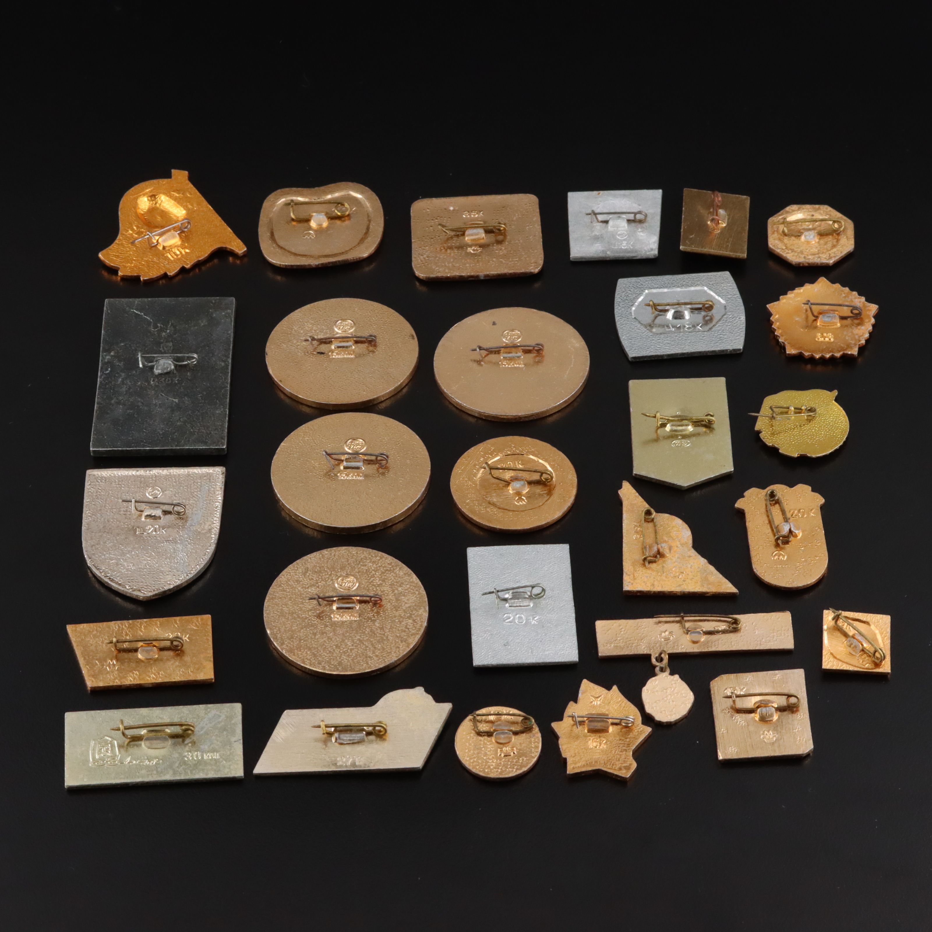 Vintage Russian Pins Featuring Soviet Era