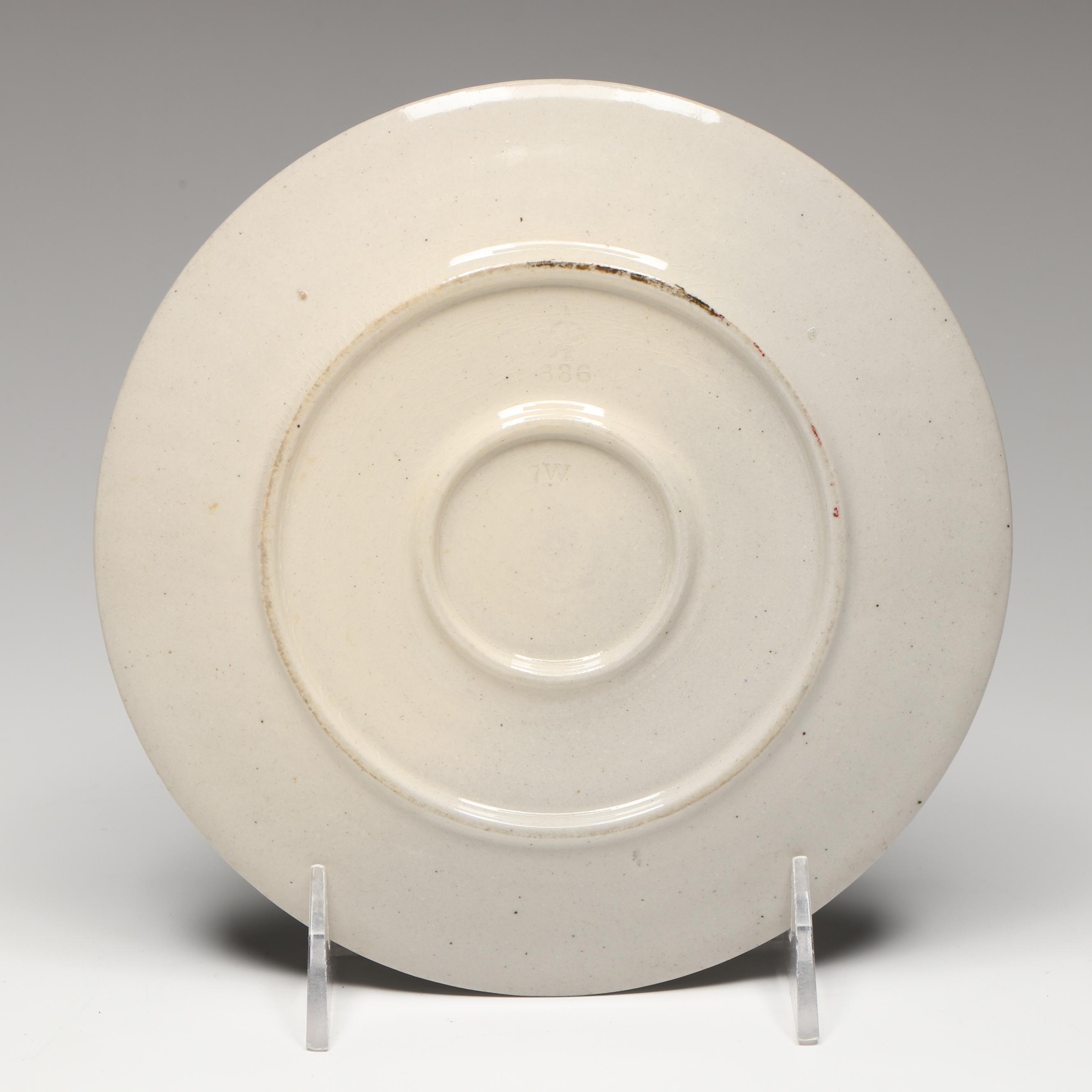 Rookwood Pottery Hand-Painted Peach Blossoms Plate, 1887